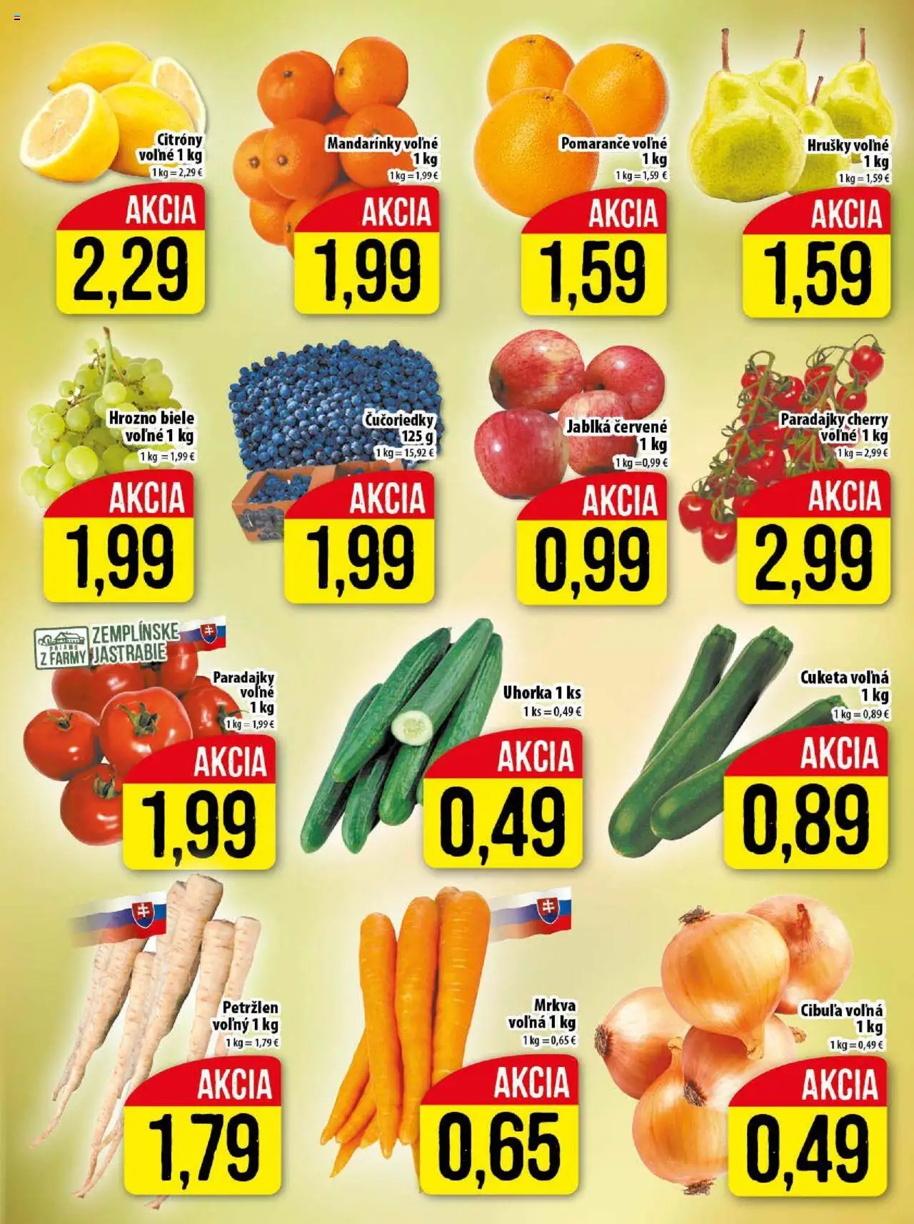 Nové Klas akcie – leták je platný od 16.09.2025 | Strana: 3 | Produkty: Paradajky, Čučoriedky, Mandarinky, Hrozno