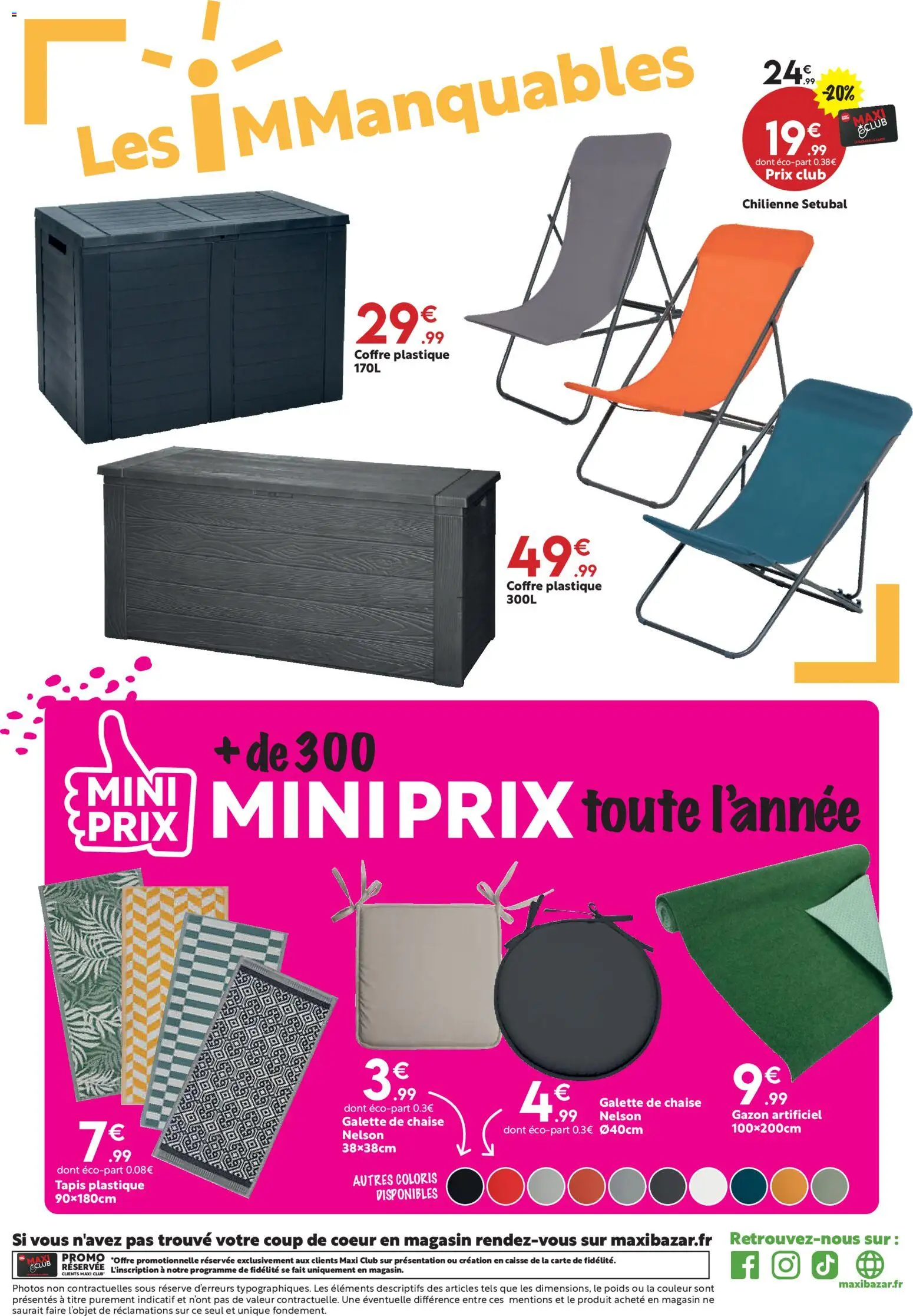 {H1} | Page: 19 | Produits: Poids, Gazon, Chaise, Galette de chaise