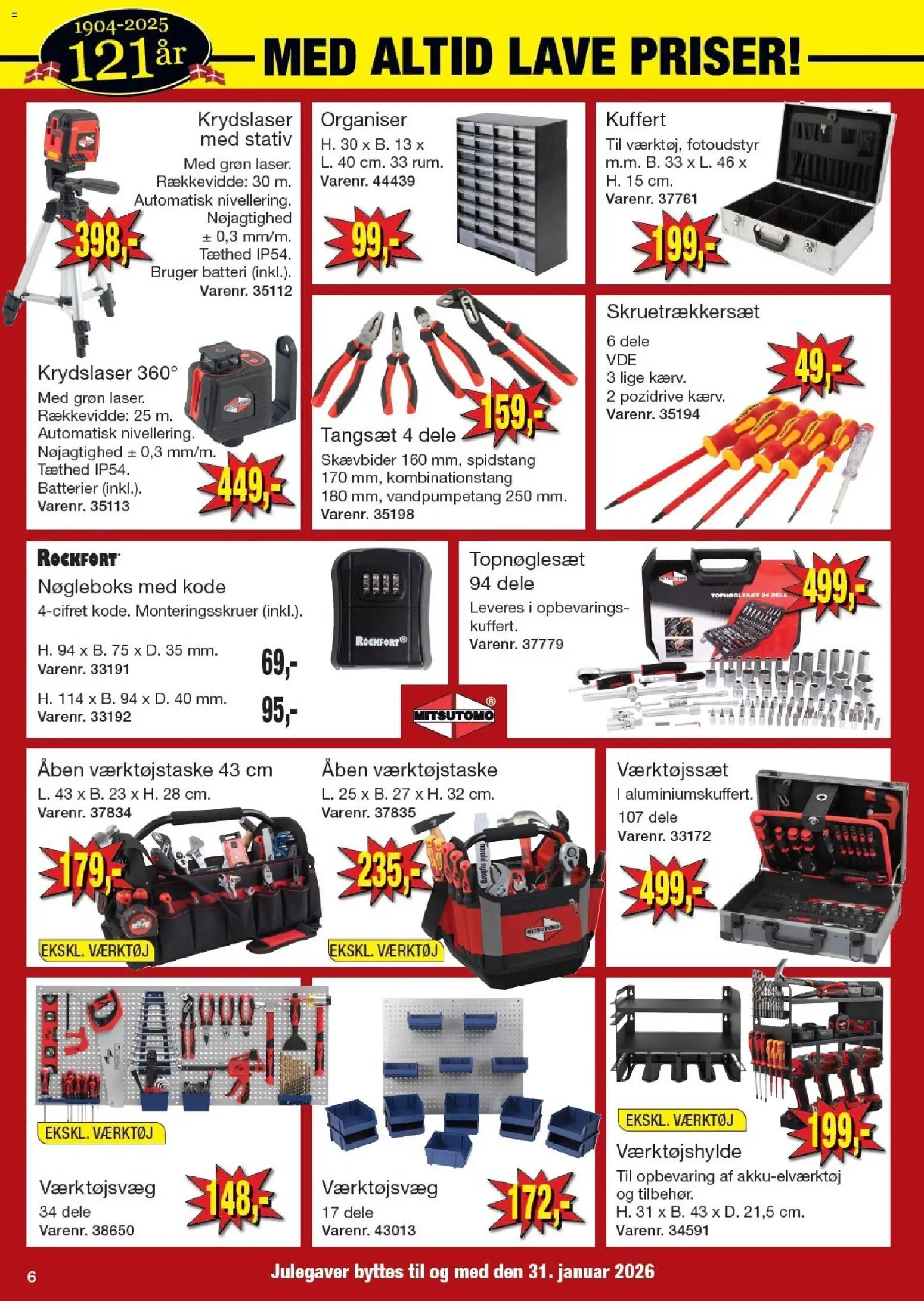 Harald Nyborg tilbudsavis – gyldig fra 11.12.2025 | Side: 6 | Produkter: Batterier, Kuffert, Batteri