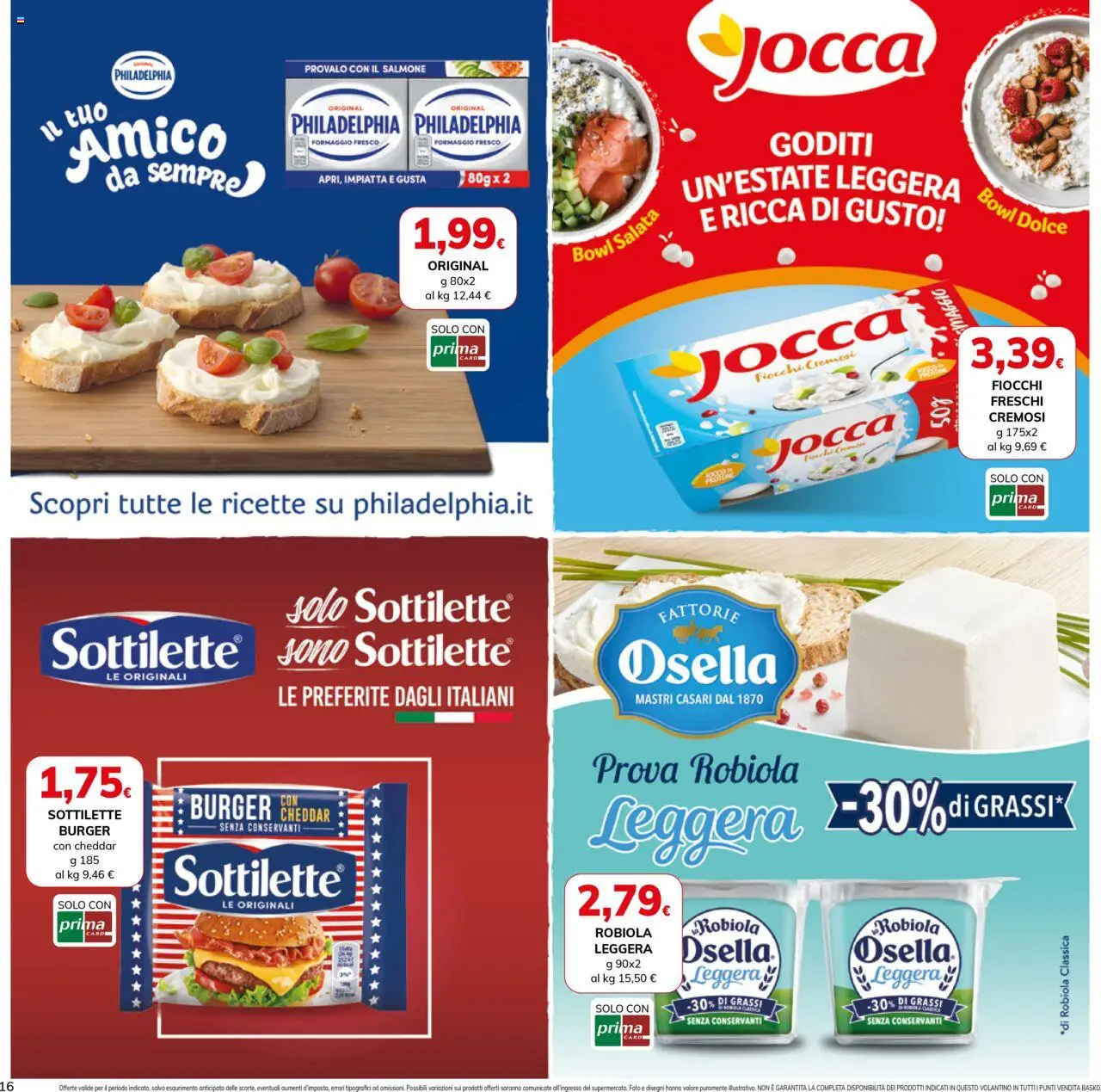 Volantino Basko del 19.08.2025 | Pagina: 16 | Prodotti: Salmone, Fiocchi, Formaggio, Robiola