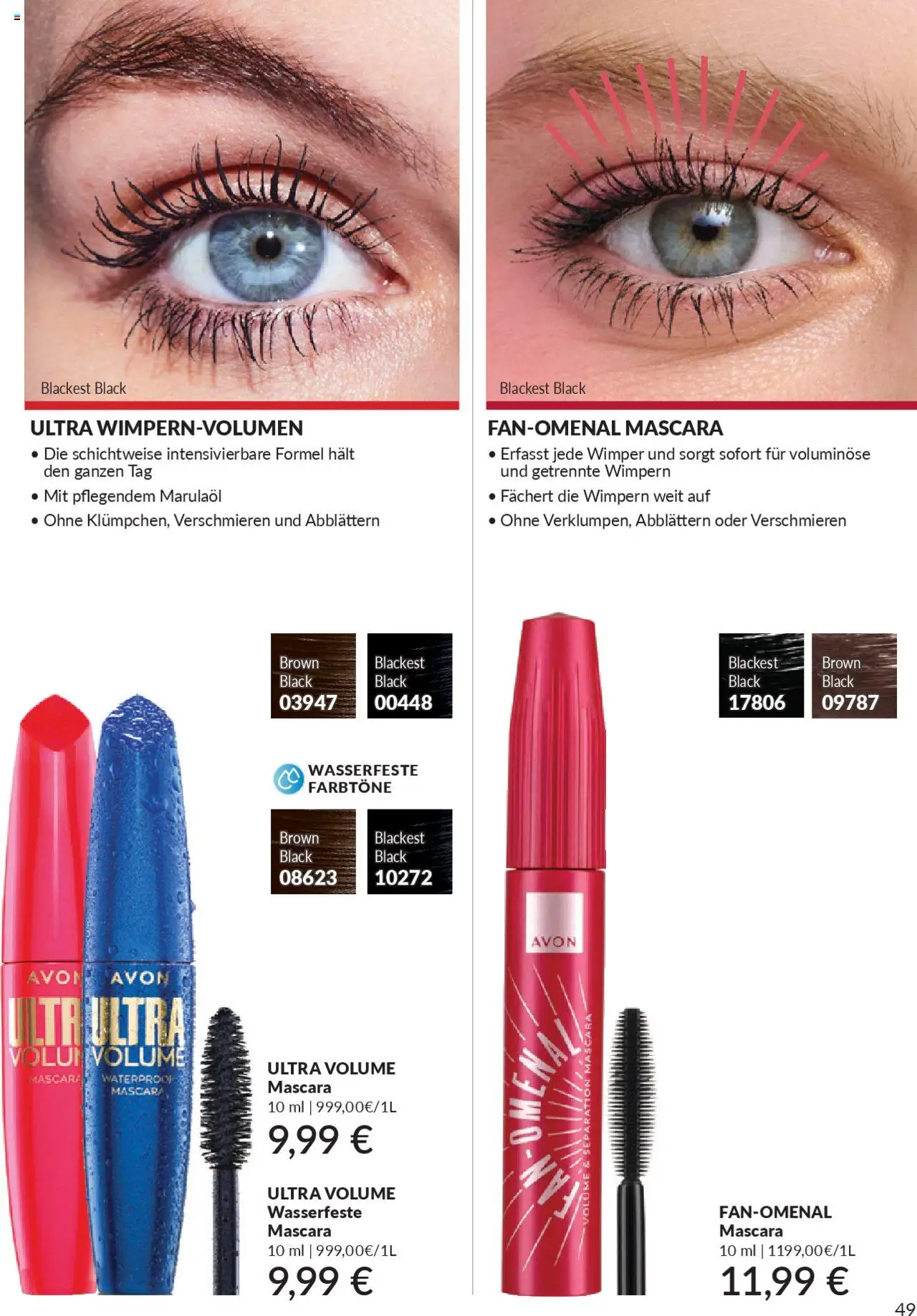 AVON Katalog Oktober 2025 – gültig ab 01.10.2025 | Seite: 51 | Produkte: Mascara
