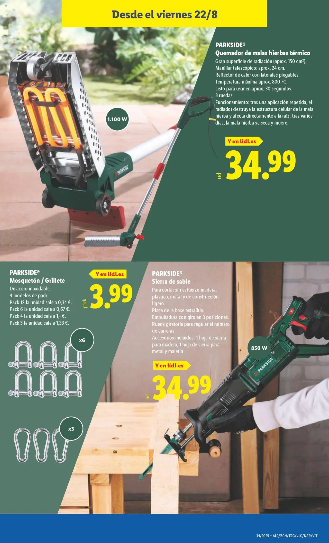 Lidl catálogo de bazar MAD │ válido desde el 18.08.2025 | Página: 19 | Productos: Quemador, Radiador