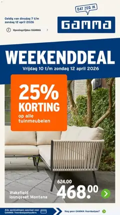 GAMMA folder - Voorbeeld van een folder van GAMMA, geldig van 07.04.2026