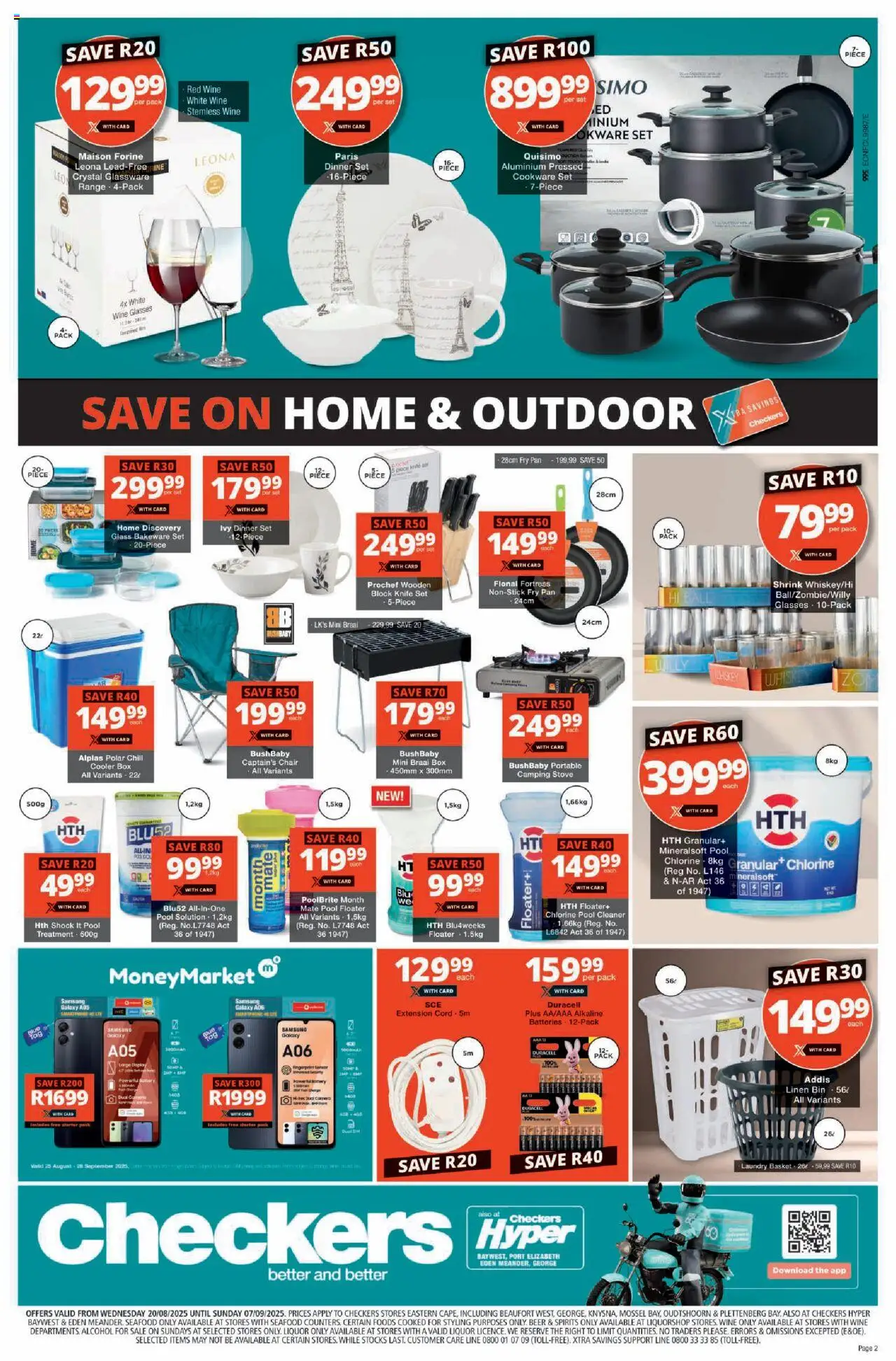 Checkers Eastern Cape - August Month-End Promotion │ valid from 20.08.2025 | Page: 14 | Products: Stove, Wine, Cookware, Pork