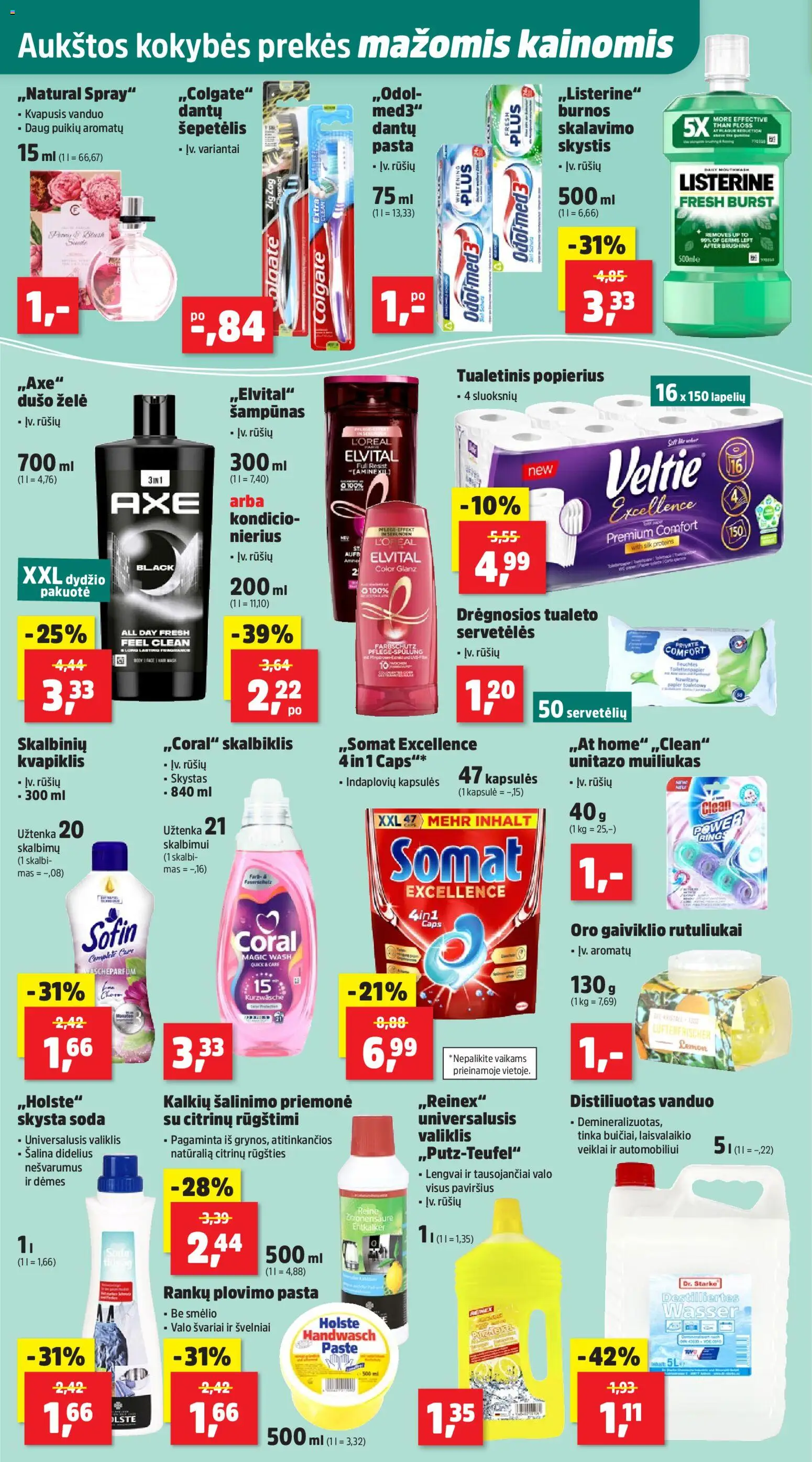 Thomas Philipps akcijos nuo 02.03.2026 | Puslapis: 14 | Prekių: Šepetėlis, Šampūnas, Dušo želė, Tualetinis popierius