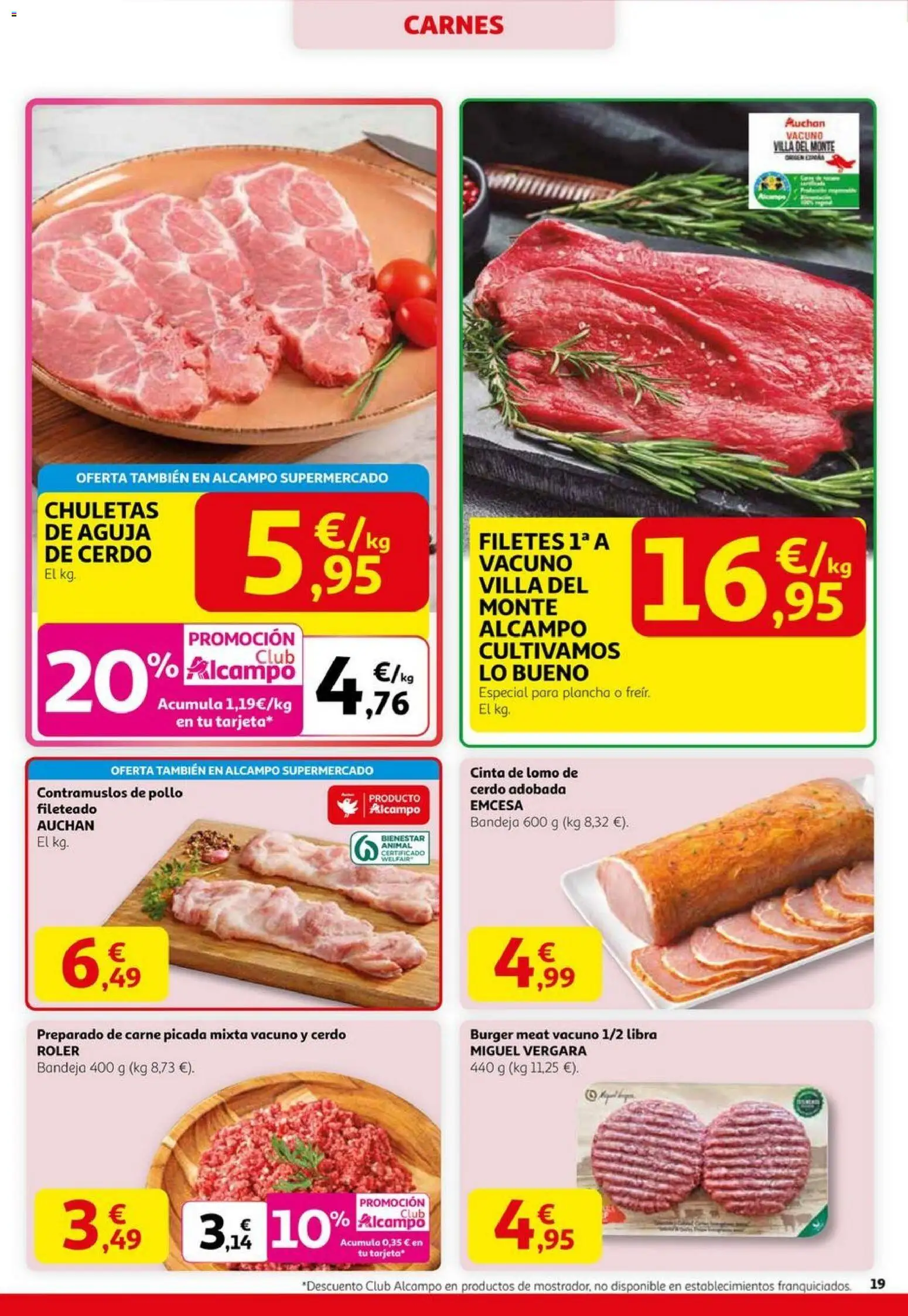 Alcampo - Black Friday │ válido desde el 06.11.2025 | Página: 19 | Productos: Cerdo, Plancha, Bandeja