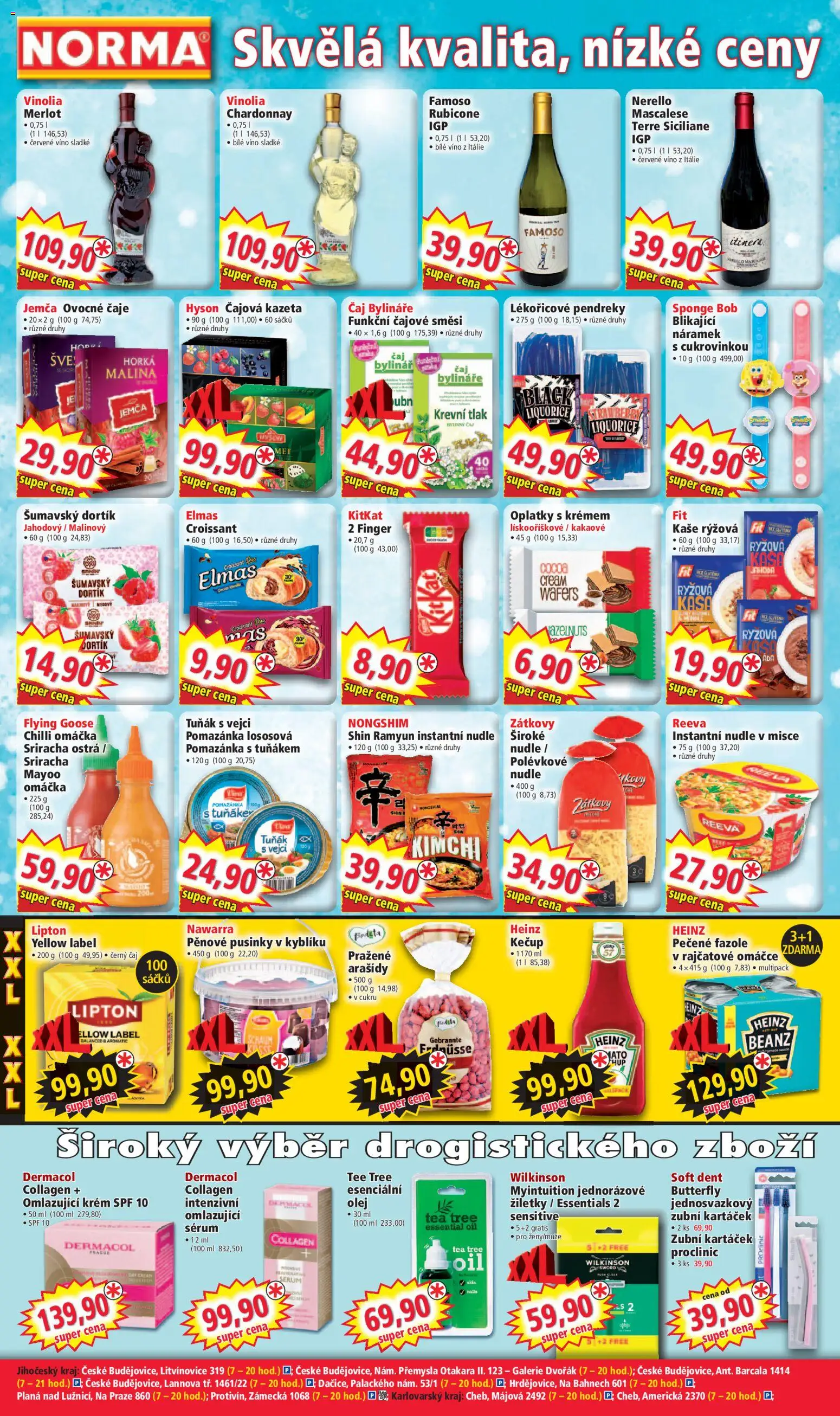 Norma leták od 19.01.2026 | Strana: 4 | Produkty: Merlot, Kimchi, Žiletky, Croissant