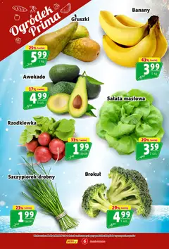 Pogląd oferty "Prim Market Gazetka" - ważna od 26.02.2026 | Strona: 6 | Produkty: Brokuł, Banany, Awokado
