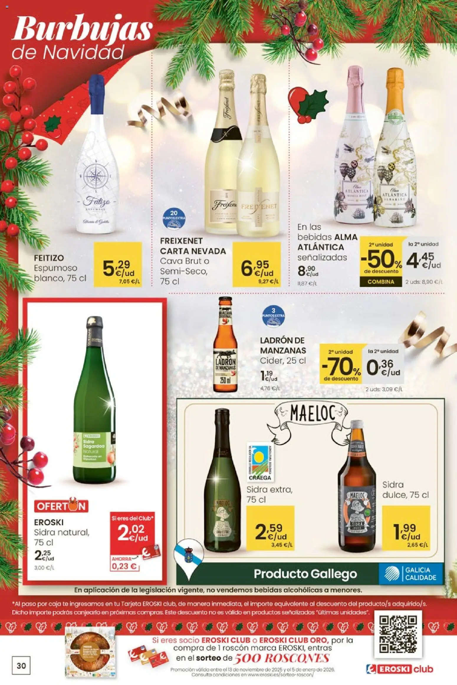 Eroski - City │ válido desde el 27.11.2025 | Página: 30 | Productos: Manzanas, Té, Caja