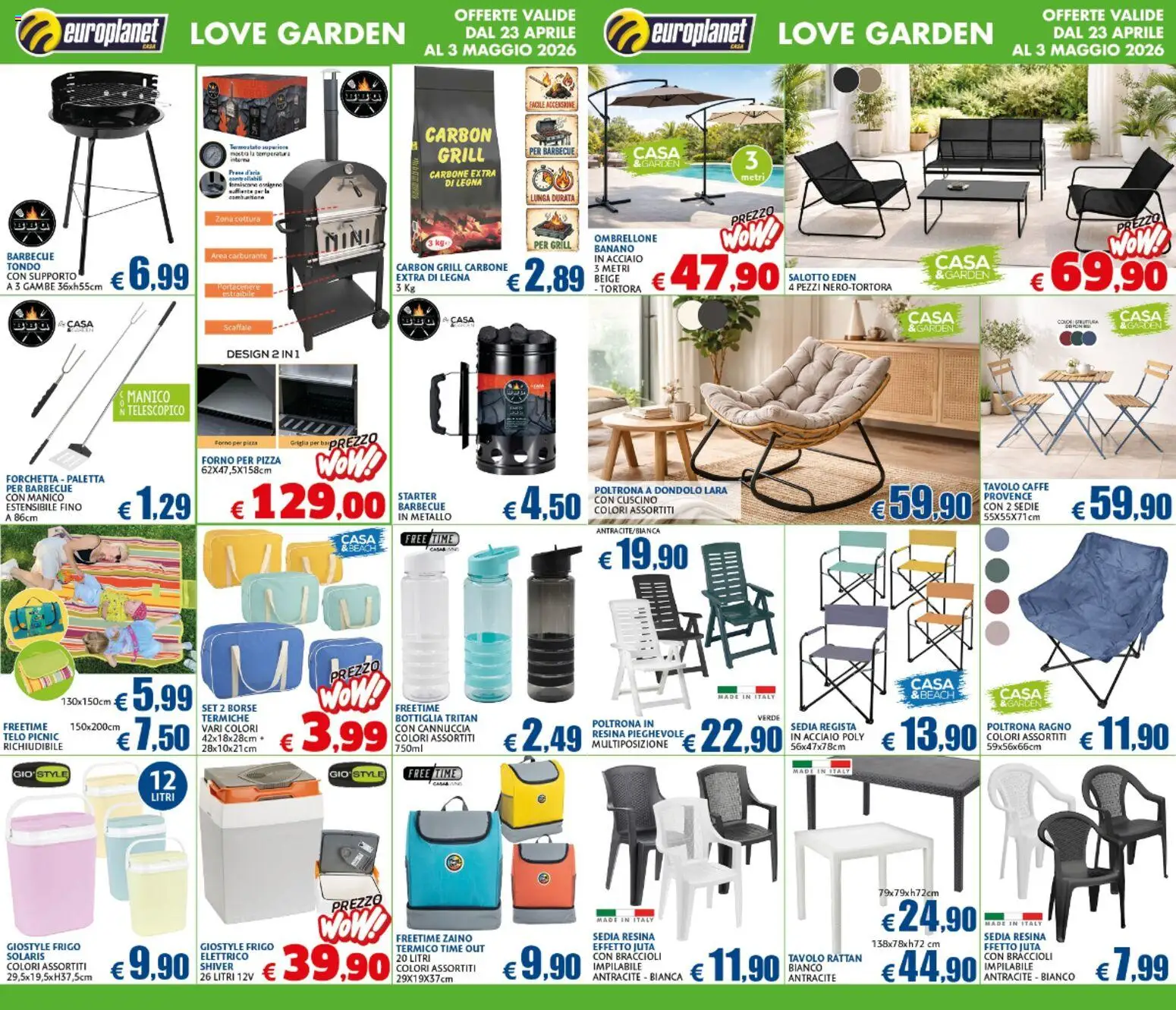 Volantino Europlanet Casa del 23.04.2026 | Pagina: 8 | Prodotti: Paletta, Caffè, Poltrona, Tavolo