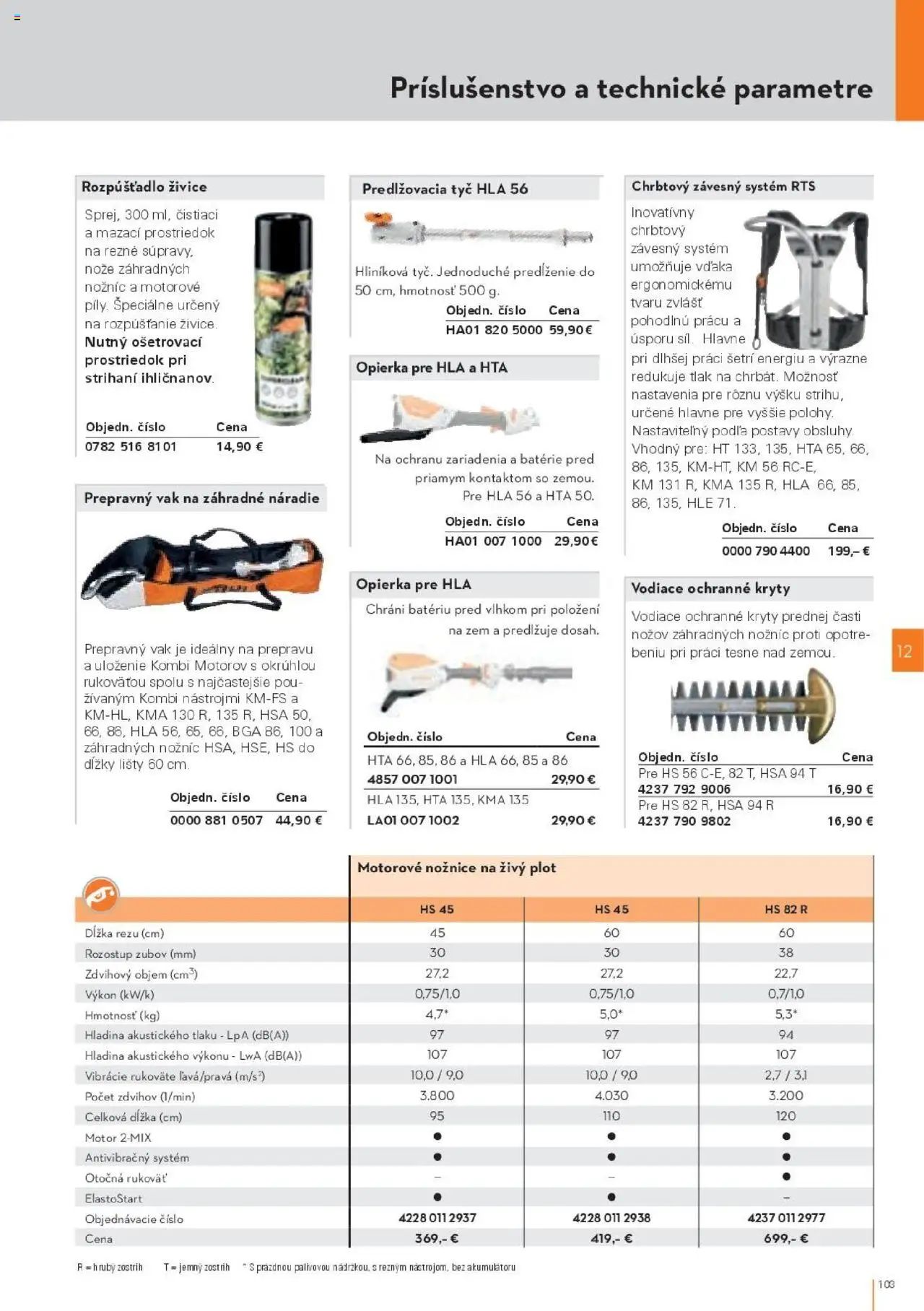 Nové STIHL akcie – leták je platný od 29.09.2025 | Strana: 103 | Produkty: Nožnice na živý plot, Náradie