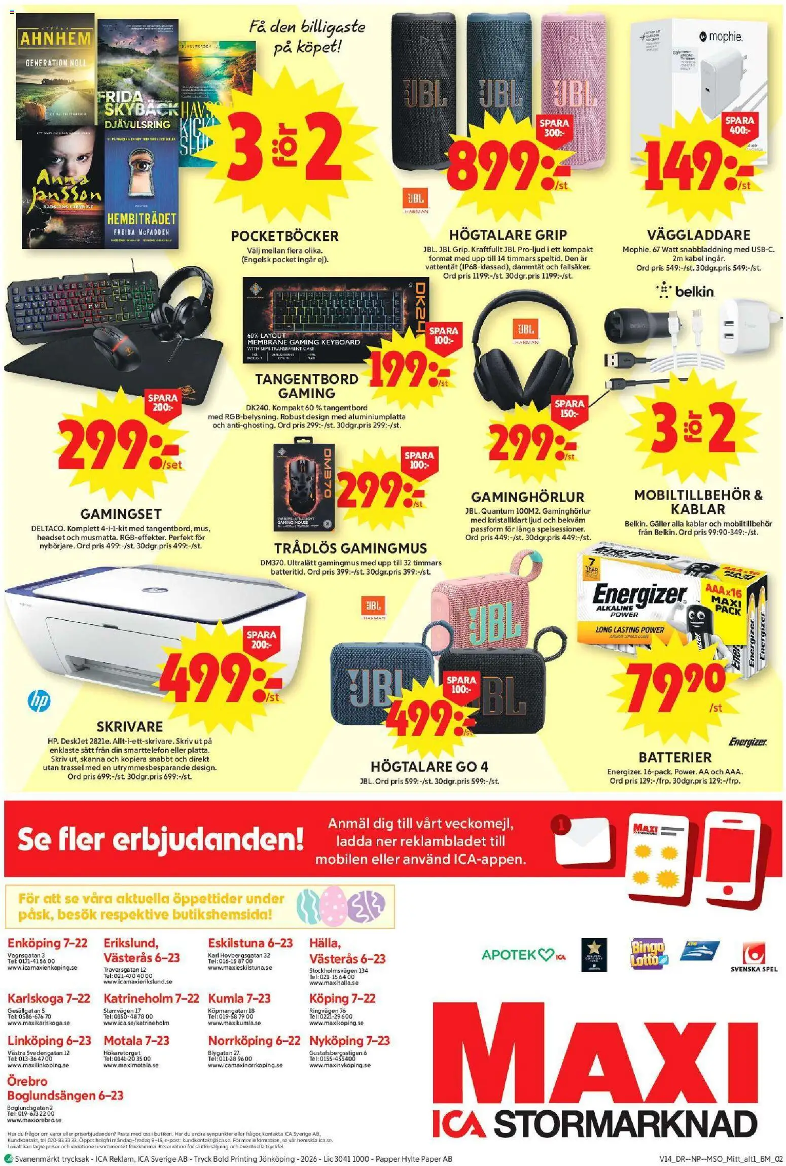 ICA Maxi reklamblad aktuell från 30.03.2026 | Sida: 20