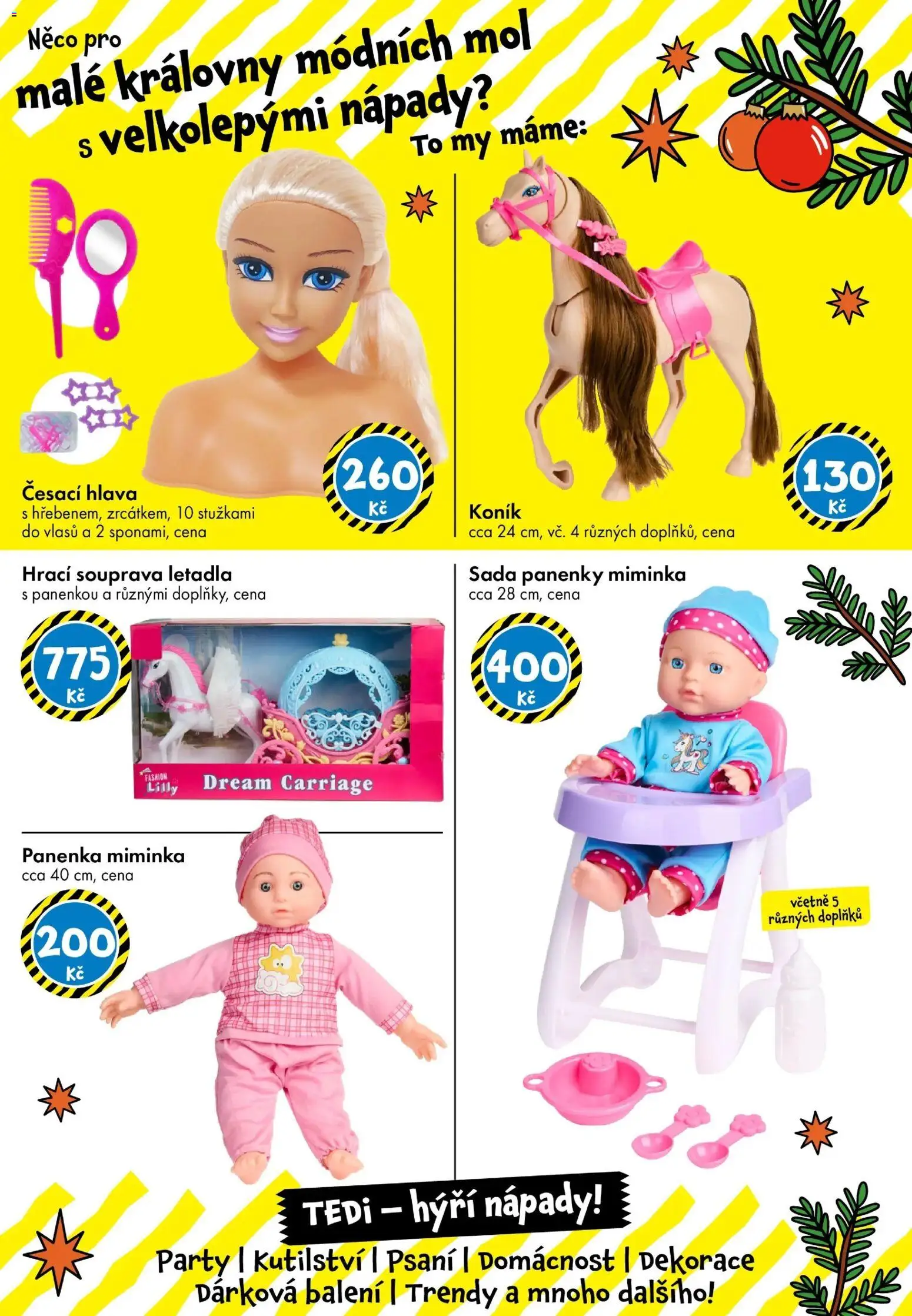 TEDi leták od 14.11.2025 | Strana: 17 | Produkty: Česací hlava, Panenka, Dekorace
