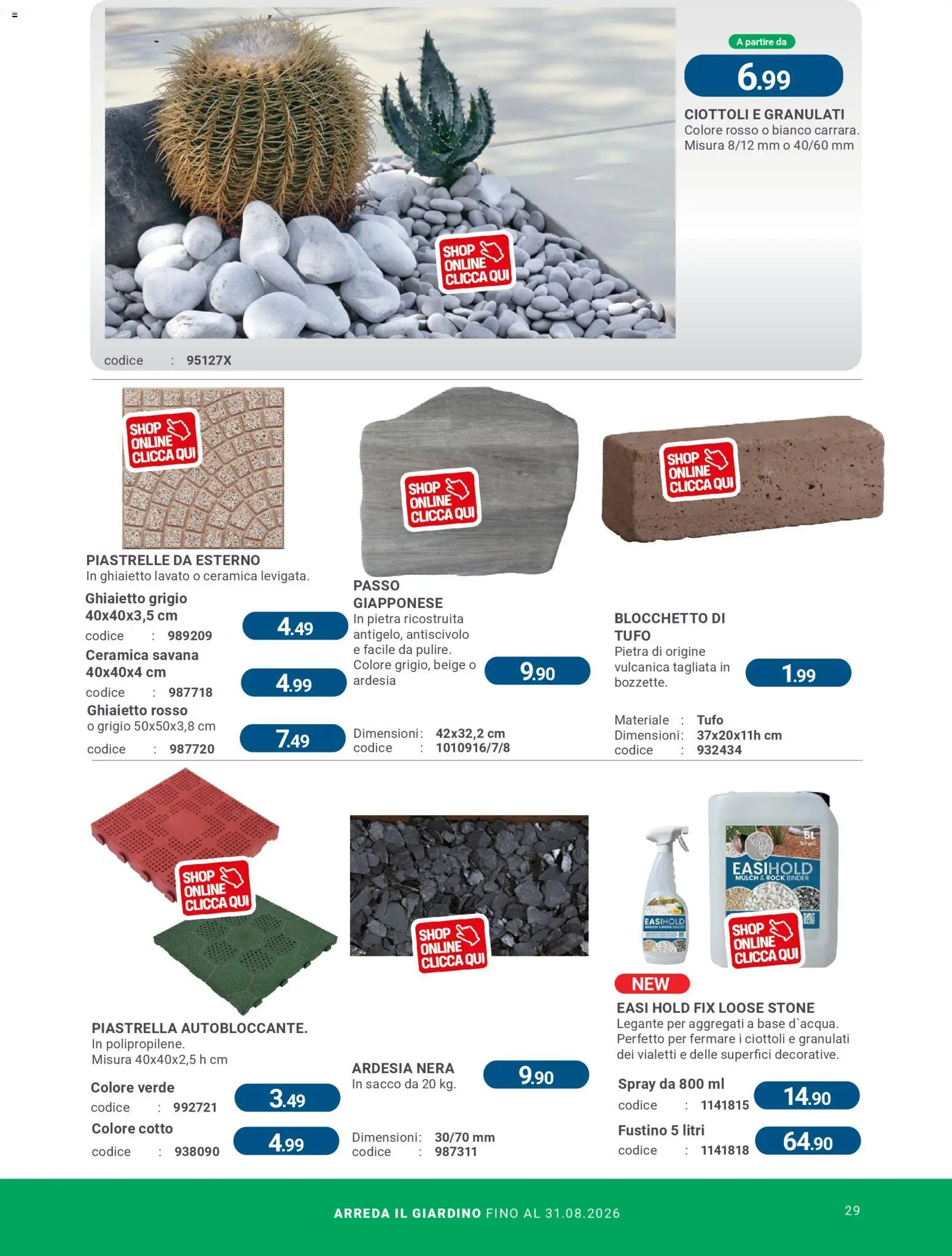 Volantino CFadda del 08.04.2026 | Pagina: 29 | Prodotti: Ciottoli, Piastrelle