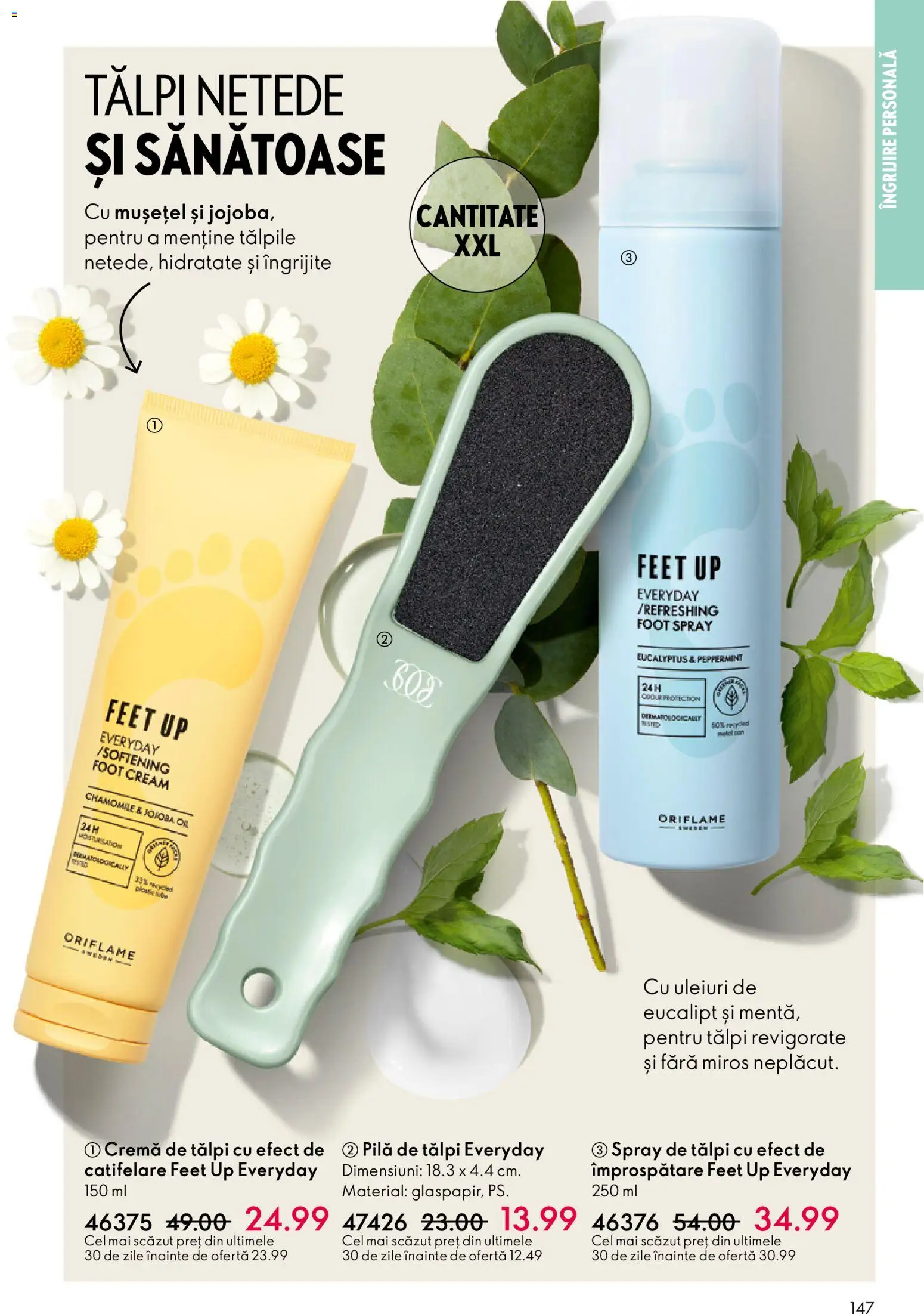 Noul catalog Oriflame – valabil de la 21.01.2026 | Pagină: 147 | Produse: Pilă de tălpi, Cremă
