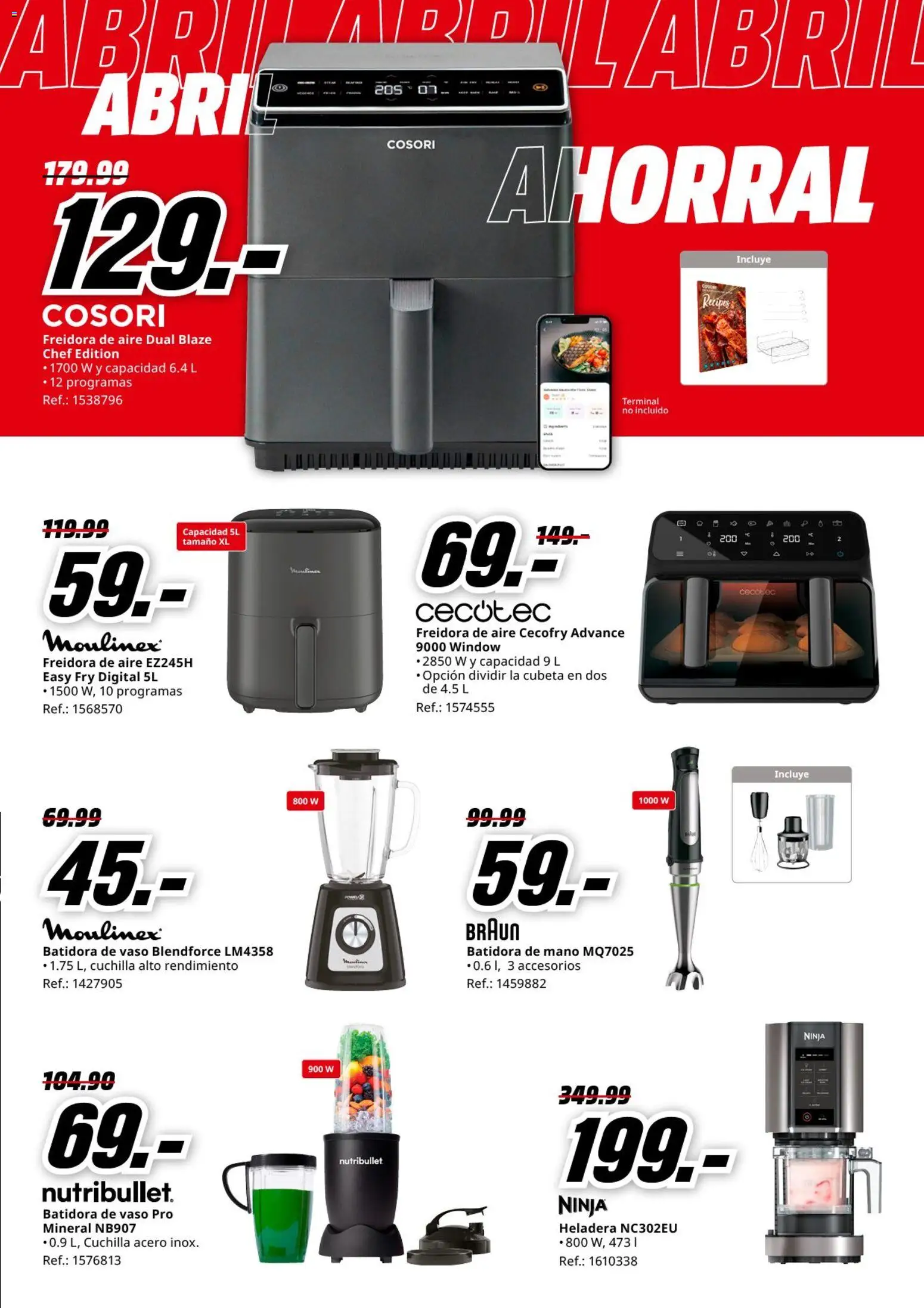Media Markt folleto │ válido desde el 23.04.2026 | Página: 18 | Productos: Batidora, Freidora