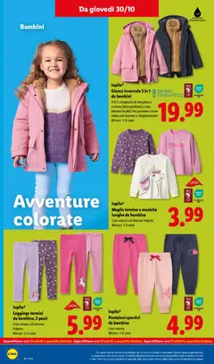 Anteprima del volantino lupilu® Pantaloni sportivi da bambina, Con cotone Misure: 1-6 anni valido a partire dal 27.10.2025 | Pagina: 48