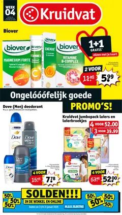 Kruidvat folder week 4 - Voorbeeld van een folder van Kruidvat, geldig van 19.01.2026