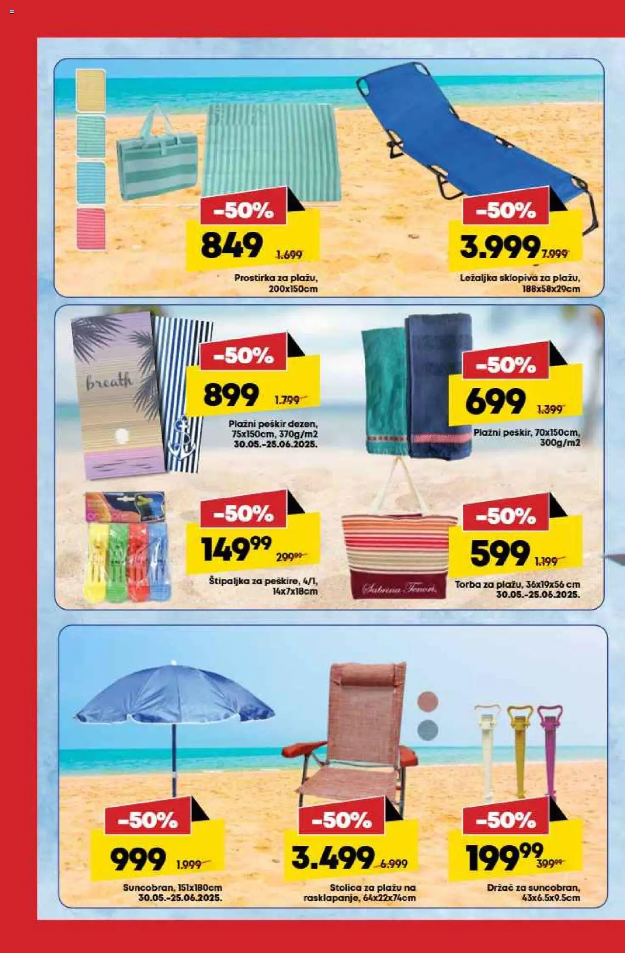 Tempo katalog - važi od 29.05.2025 | Strana: 14 | Proizvode: Ležaljka, Stolica, Torba, Peškir