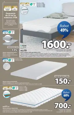 JYSK Gazetka od 10.09.2025 | Strona: 10 | Produkty: Materac, Pianki, Materac składany