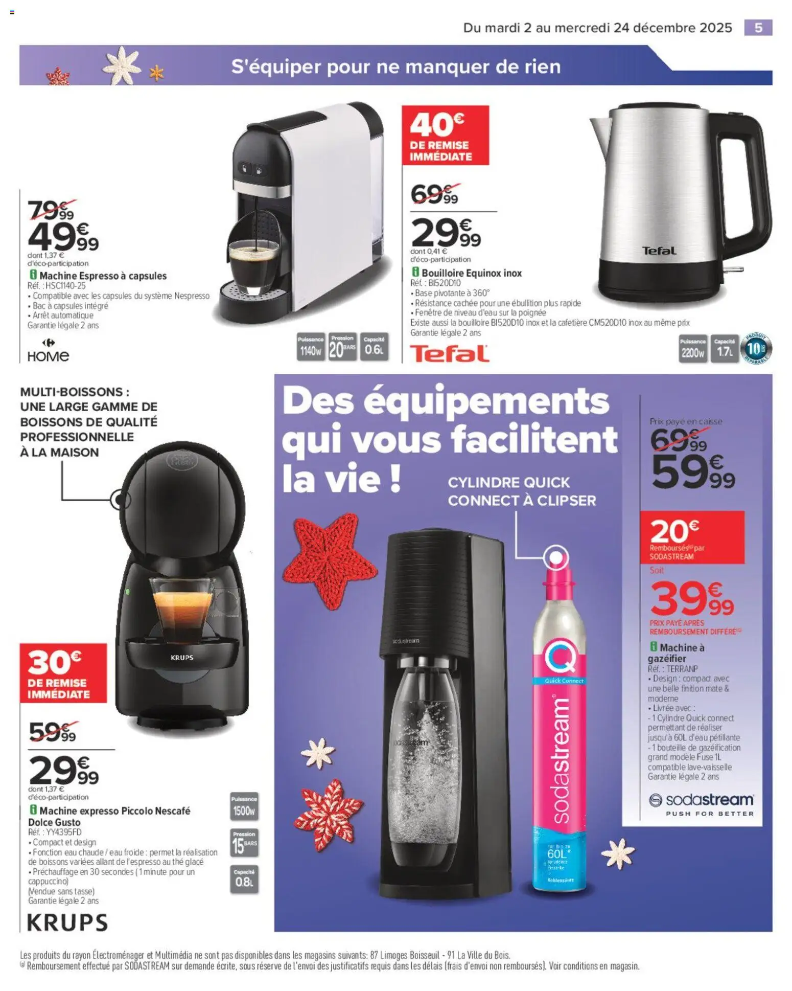 {H1} | Page: 7 | Produits: Base, Bouilloire, Sodastream, Thé glacé