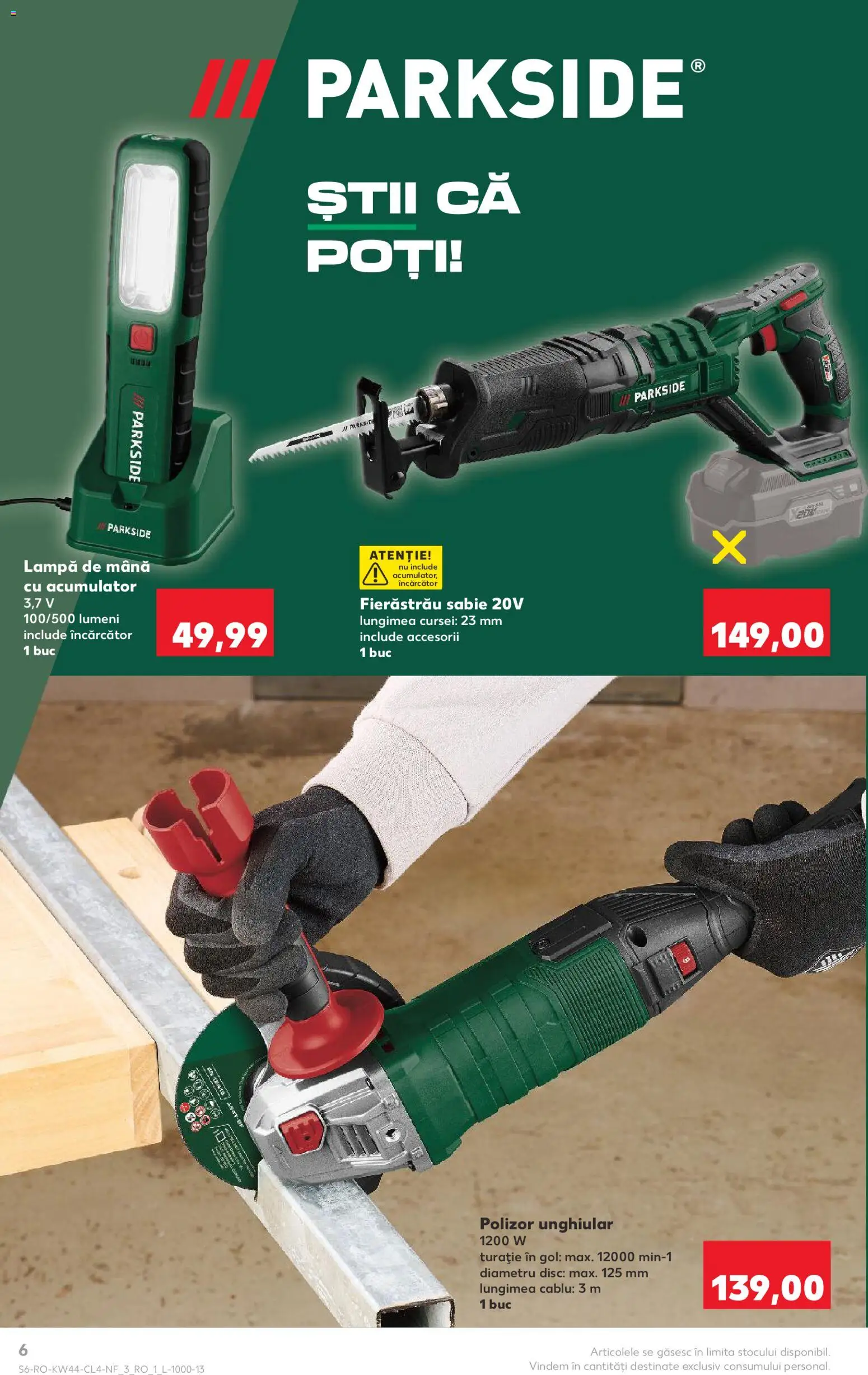 Noul catalog Kaufland – valabil de la 29.10.2025 | Pagină: 6 | Produse: Încărcător, Cablu, Disc, Polizor