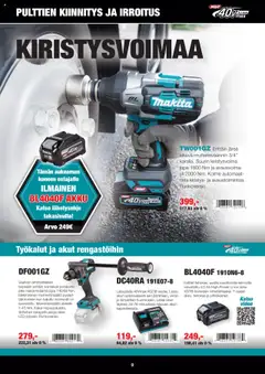 Makita-mainoslehti voimassa 01.10.2025 alkaen | Sivu: 9