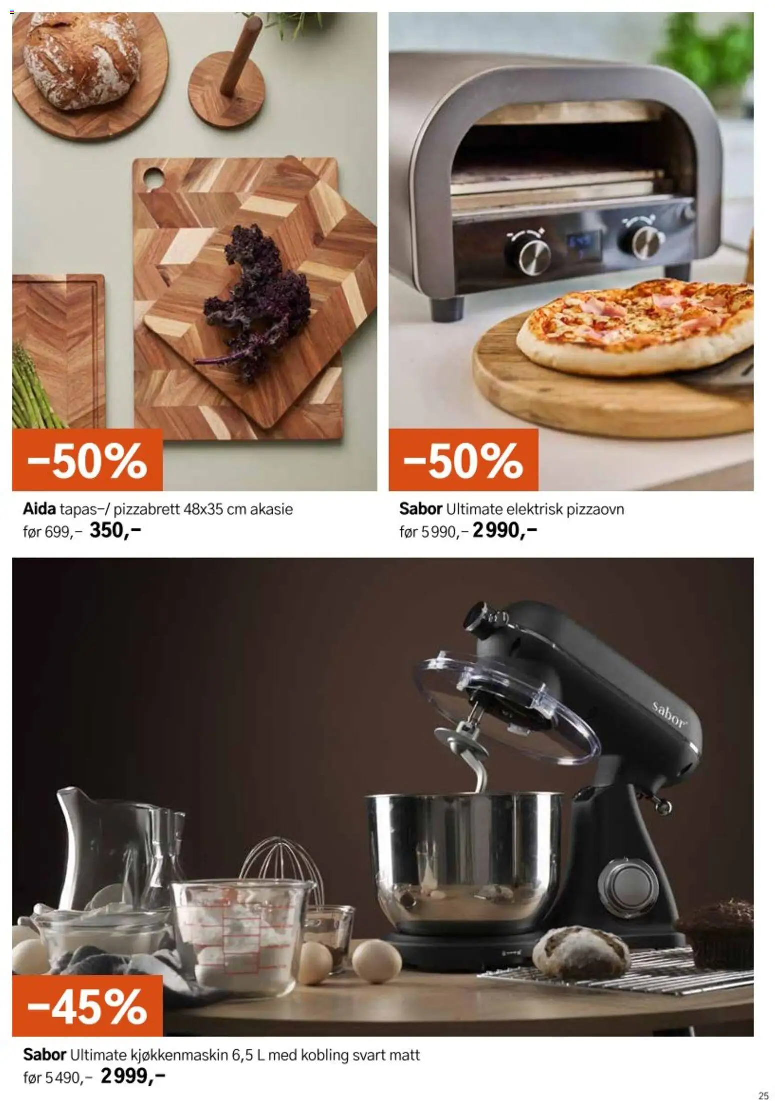 {H1} | Side: 25 | Produkter: Pizzaovn, Kobling, Kjøkkenmaskin