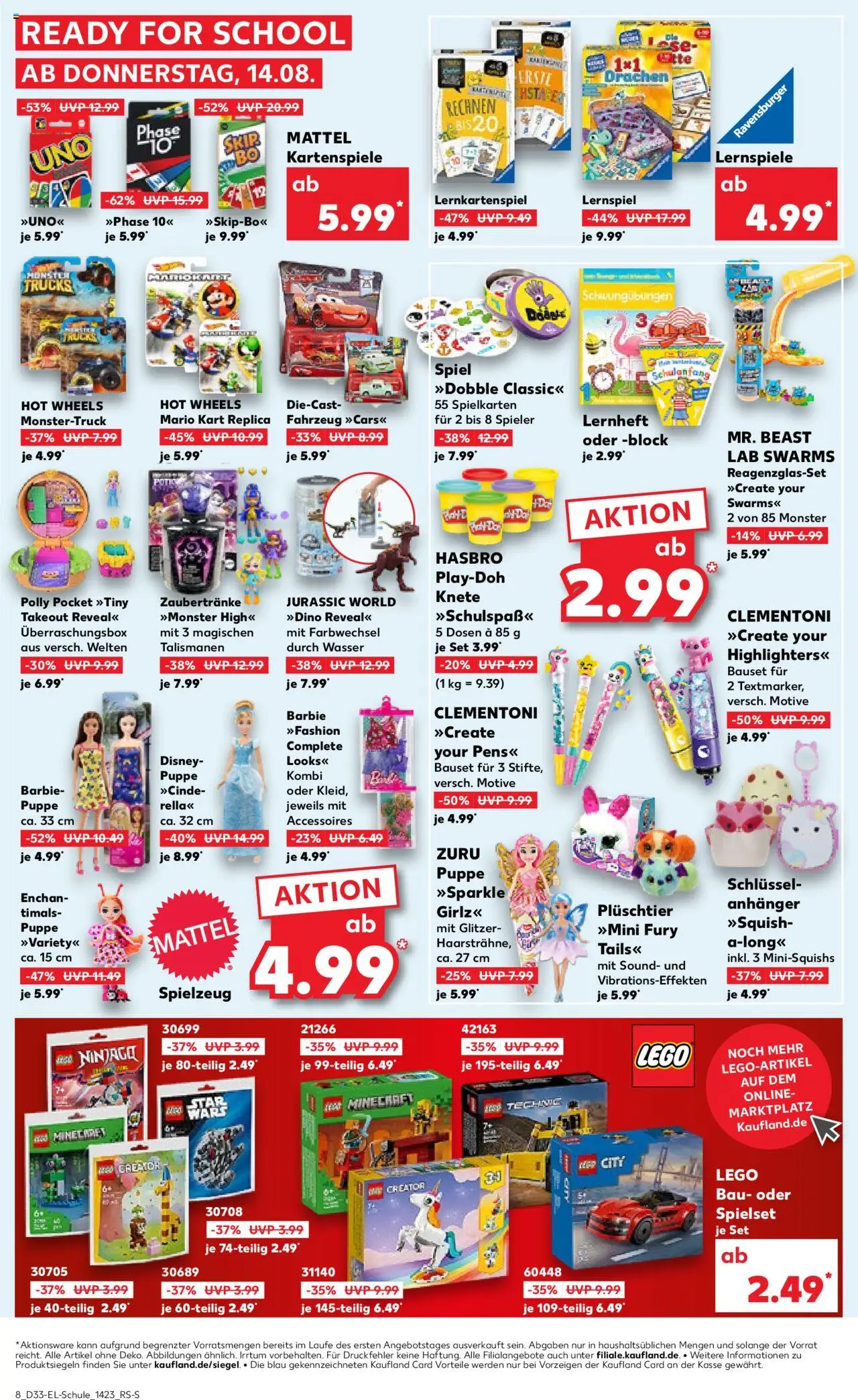 Kaufland prospekt Bremen	 - gültig ab dem 14.08.2025 | Seite: 8 | Produkte: Spiel, Monster, Wasser