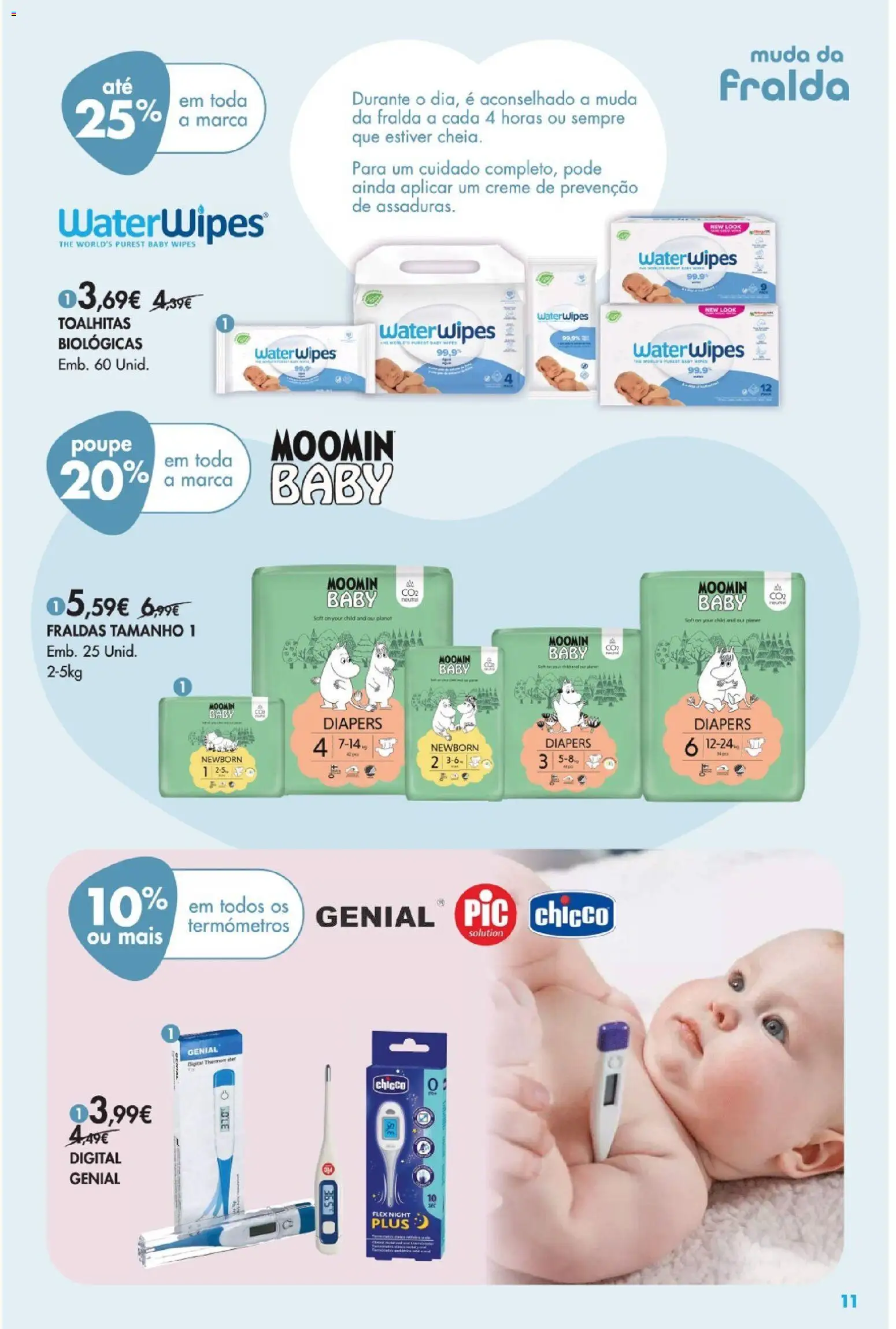 Pingo Doce - Bem Estar Bebé Lojas │ válido de 06.01.2026 | Página: 11 | Produtos: Fraldas, Creme
