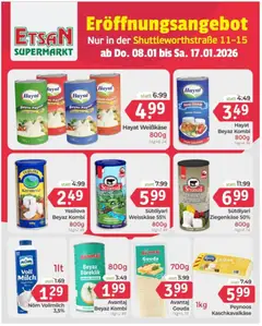 ETSAN Flugblatt ab 08.01.2026 gültig | Seite: 3 | Produkte: Milch