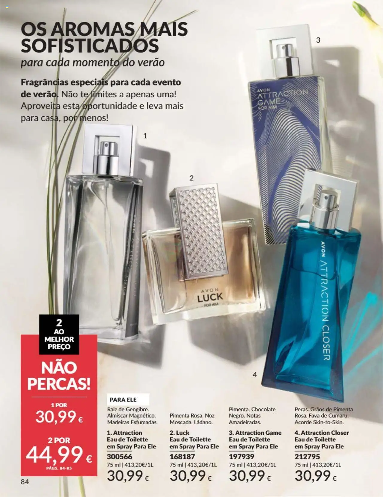 Catálogo Avon Campanha 6 │ válido de 01.06.2025 | Página: 84 | Produtos: Pimenta, Eau de toilette, Madeiras, Chocolate