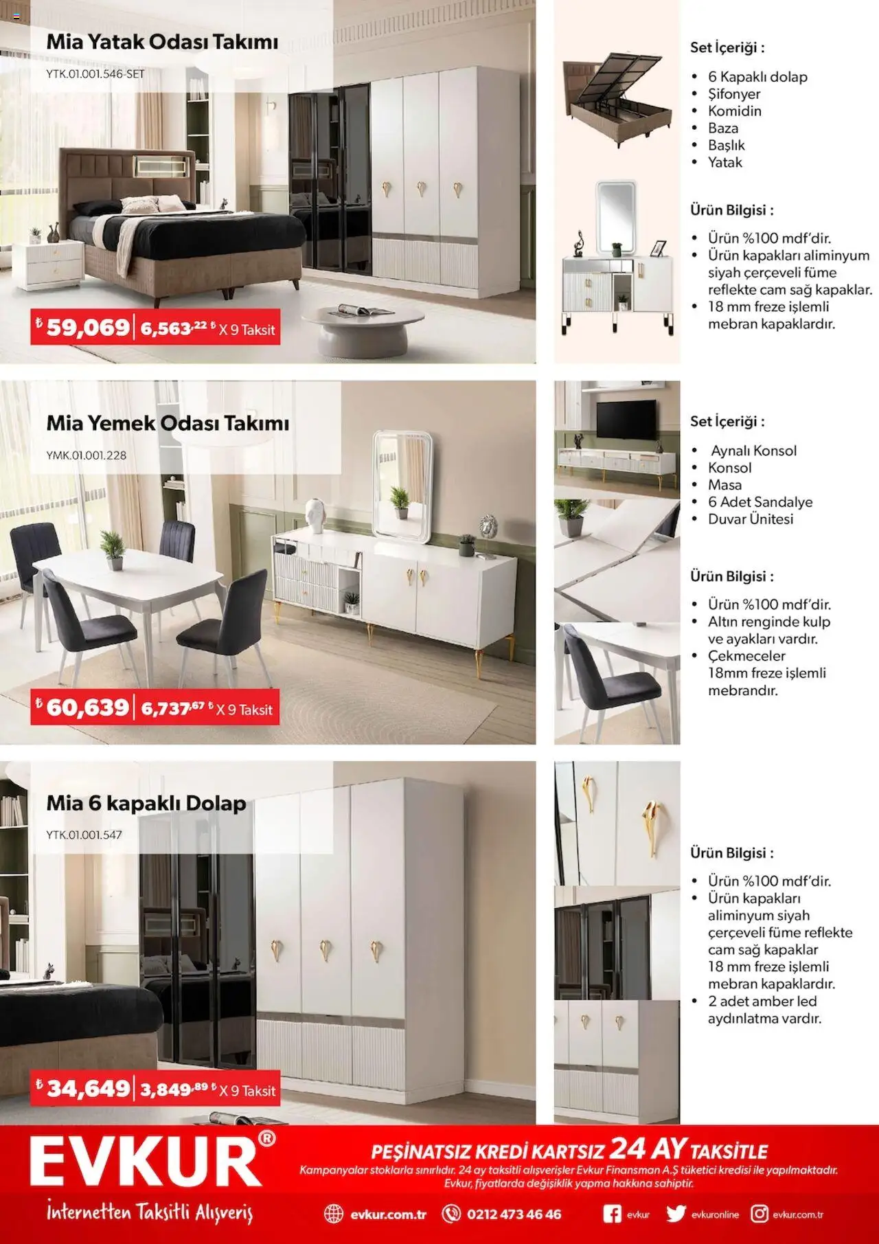 Evkur Katalog - 06.10.2025 tarihinden itibaren geçerlidir | Sayfa: 5 | Ürünler: Yatak odası takımı, Masa, Şifonyer, Yemek odası takımı