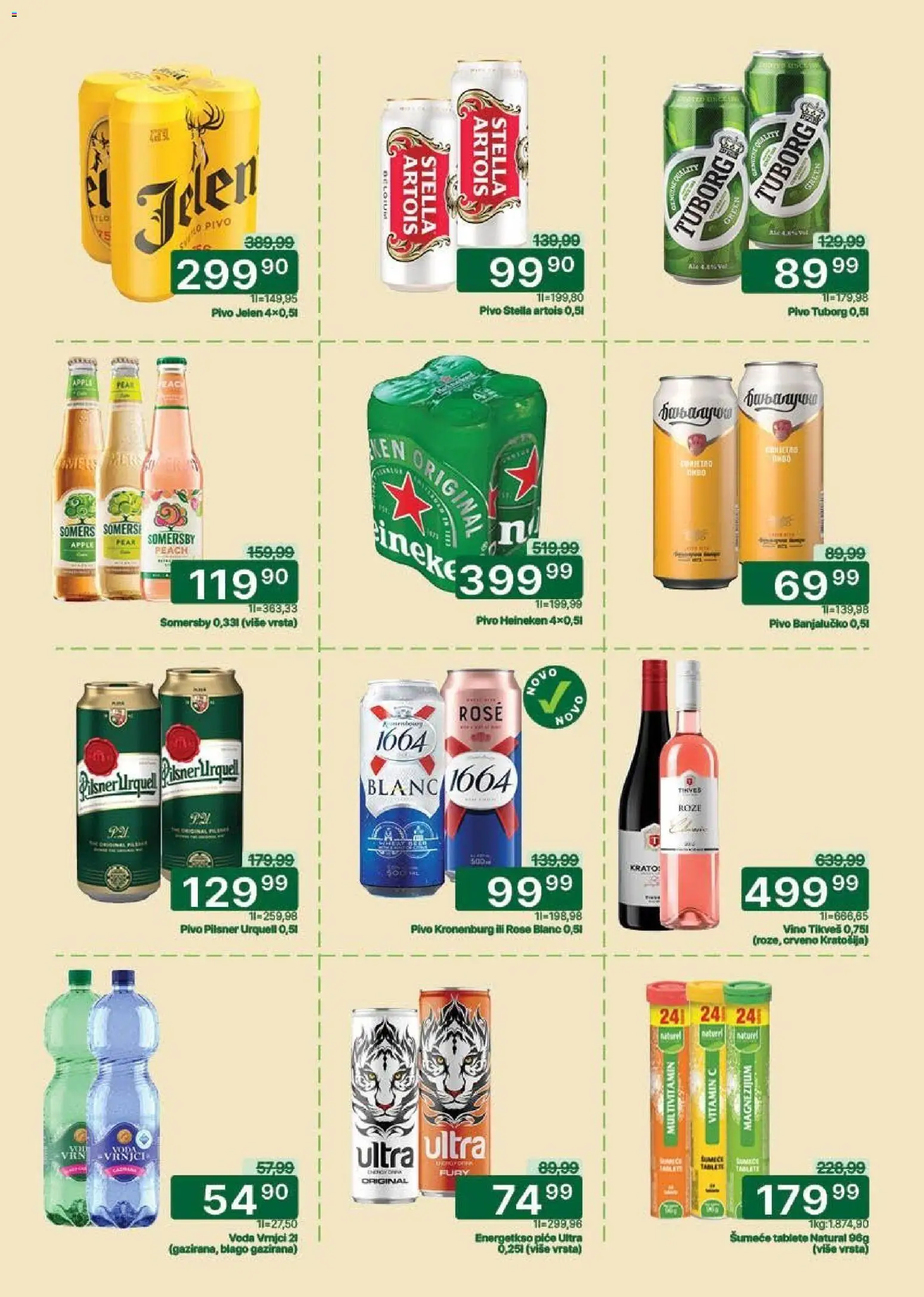 Univerexport katalog - važi od 27.04.2026 | Strana: 23 | Proizvode: Heineken, Voda, Somersby, Pivo