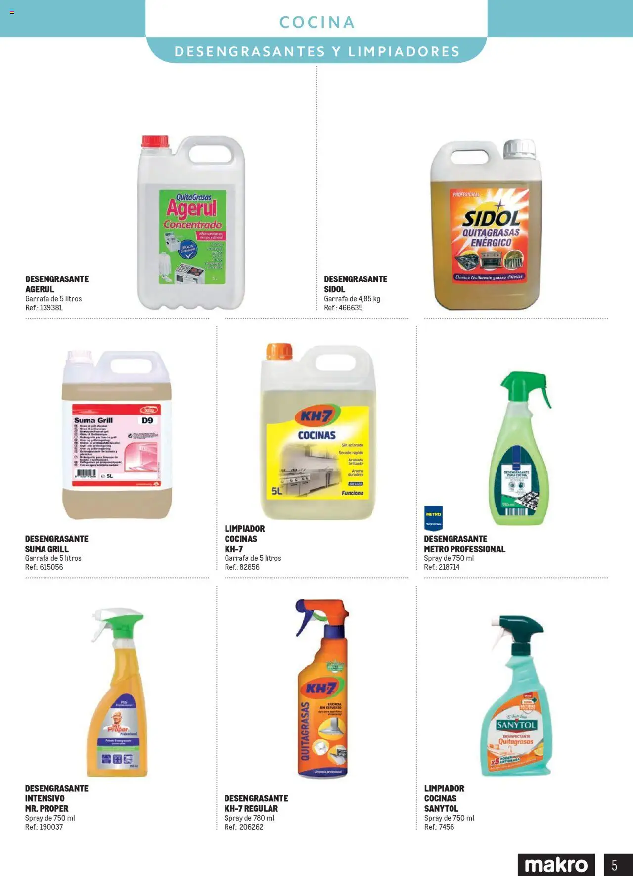 Makro - Catálogo Limpieza │ válido desde el 13.03.2025 | Página: 5 | Productos: Cocina