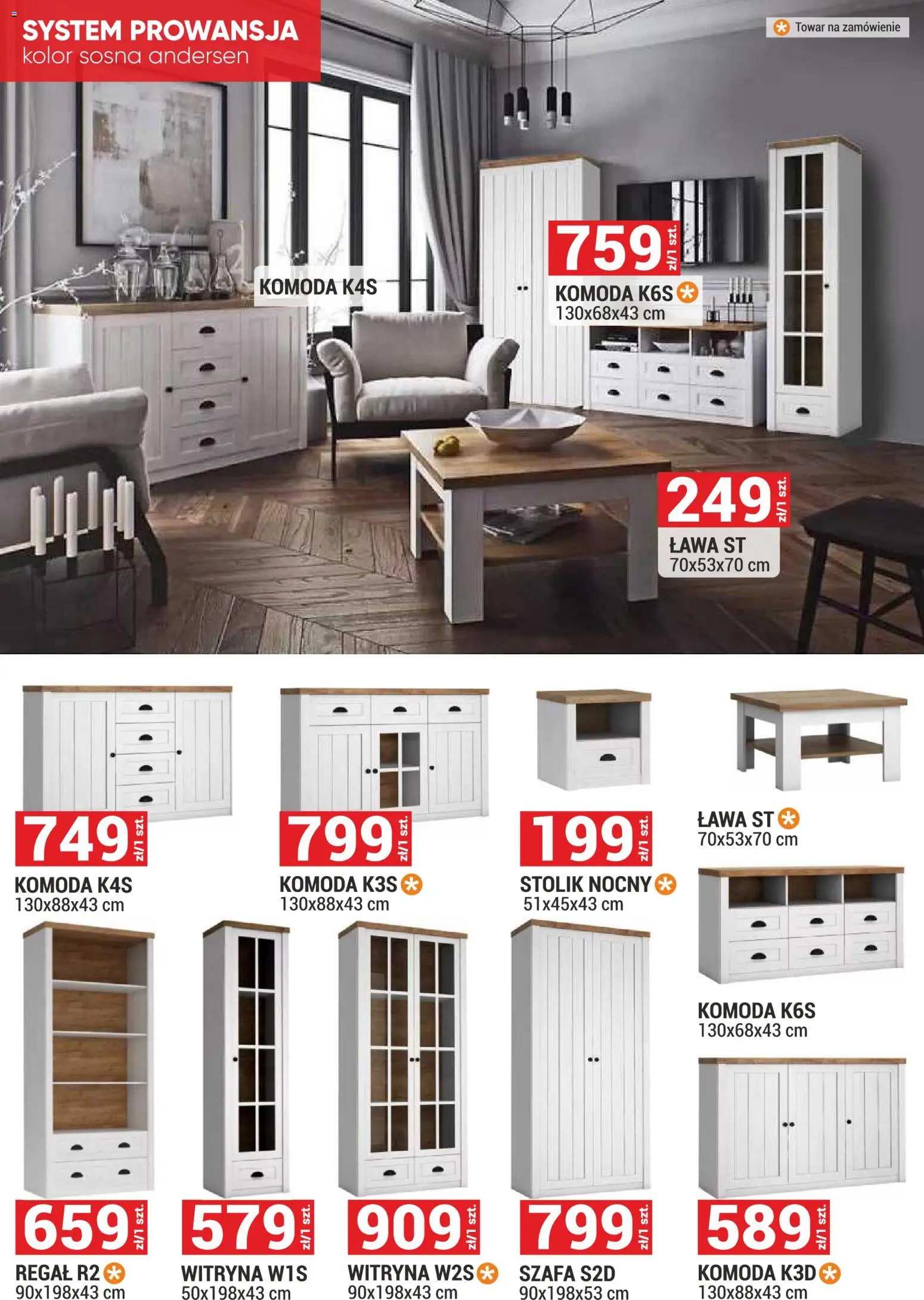 Merkury Market Gazetka - Meble, Wypoczynki, Materace od 01.11.2025 | Strona: 15 | Produkty: Szafa, Komoda, Witryna, Regał