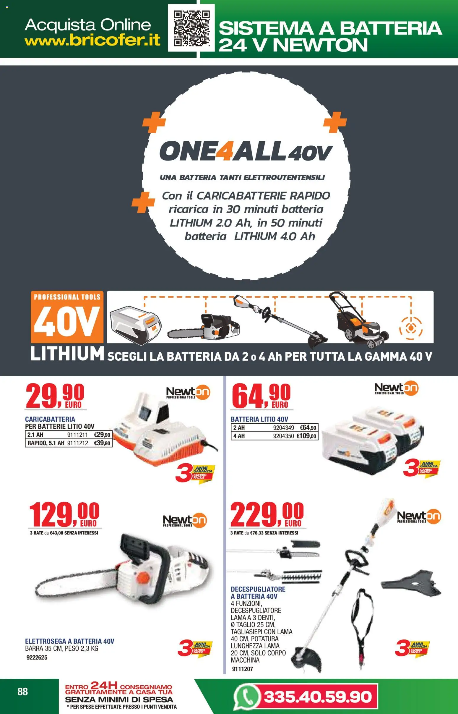 Volantino Self del 14.04.2026 | Pagina: 88 | Prodotti: Tagliasiepi, Decespugliatore, Batterie, Caricabatterie