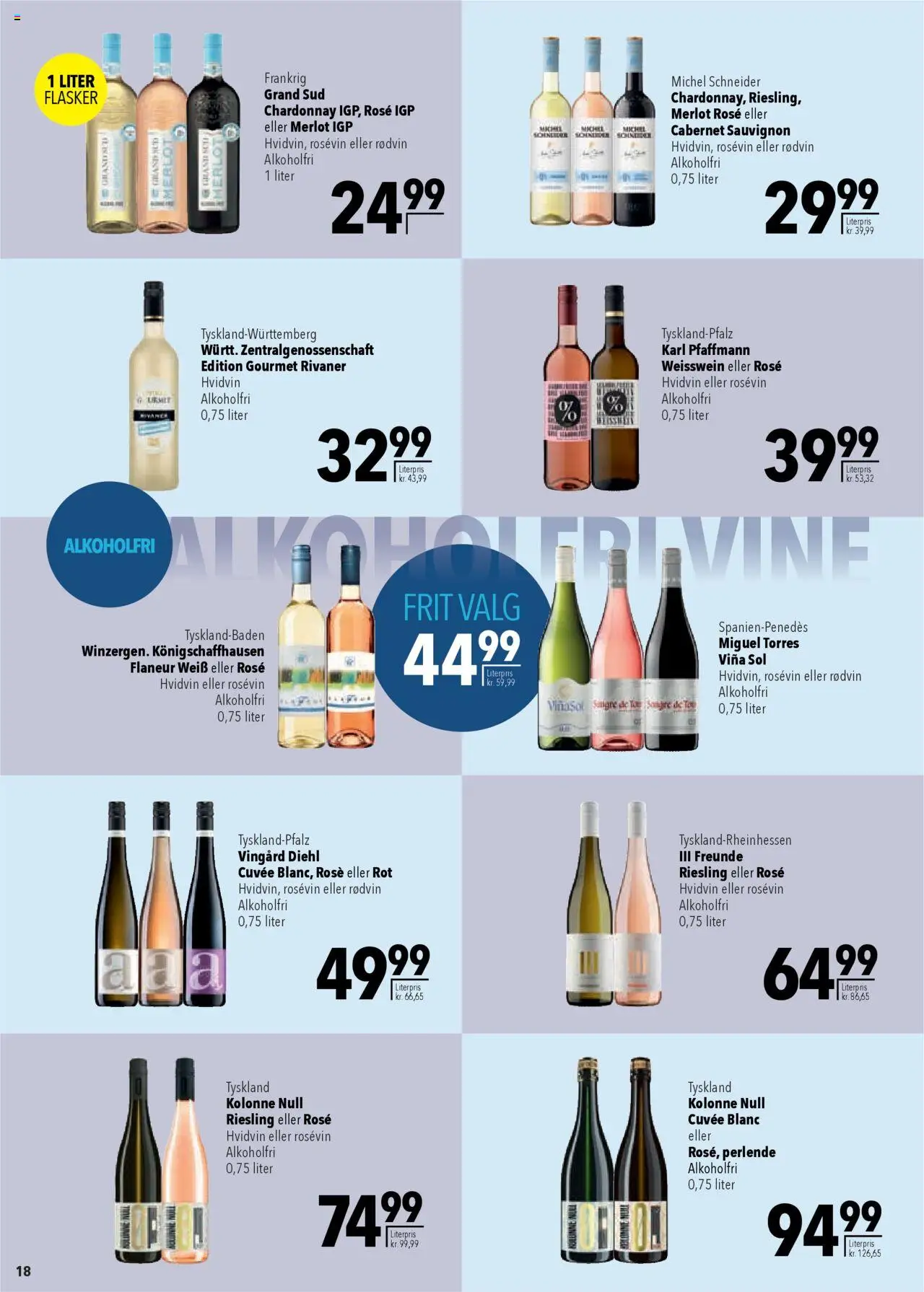 CITTI Markt Dänemark-Werbung – gültig ab 08.10.2025 | Seite: 18 | Produkte: Weißwein, Merlot, Grand sud