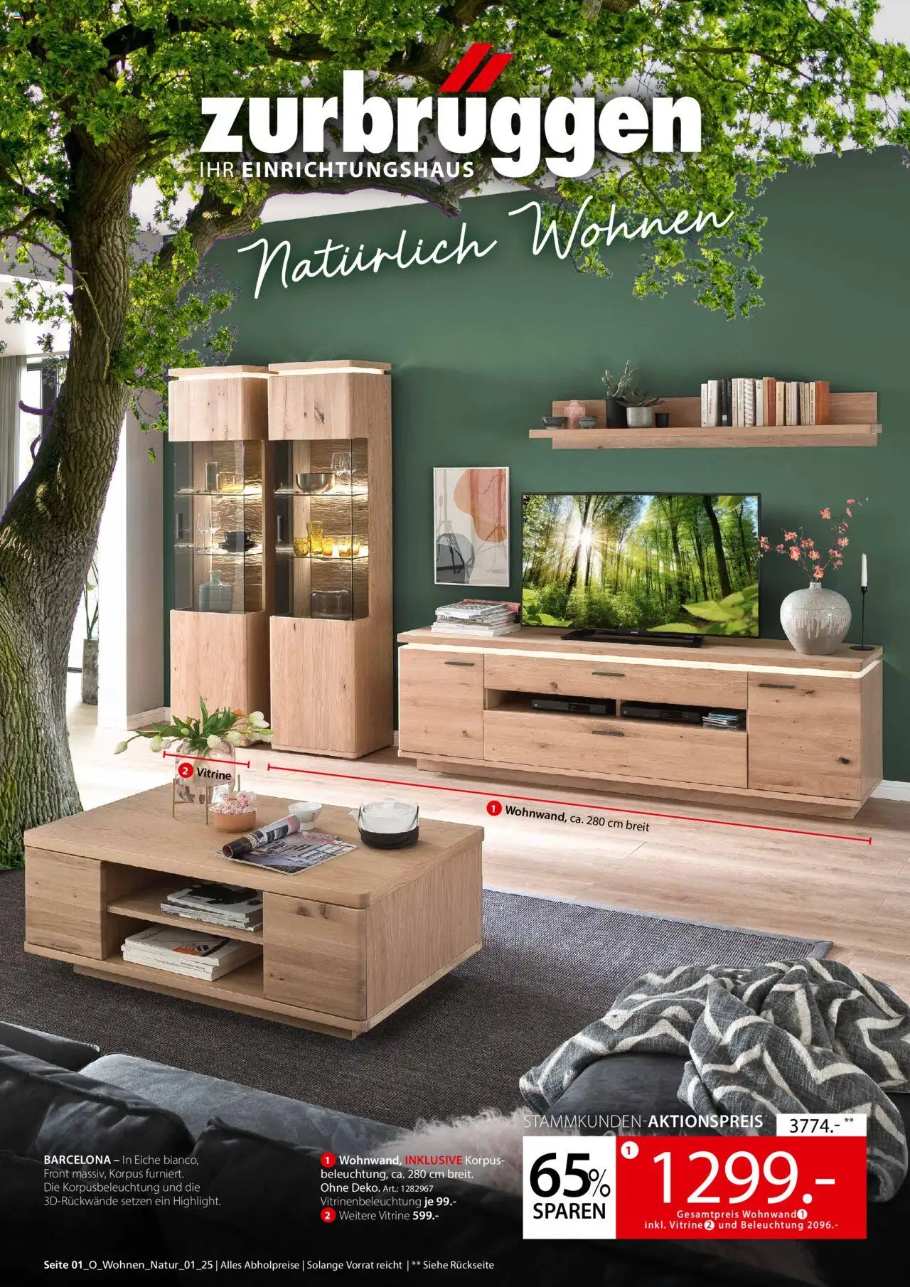 Zurbrüggen Natürlich Wohnen - gültig ab dem 19.08.2025 | Seite: 1 | Produkte: Vitrine