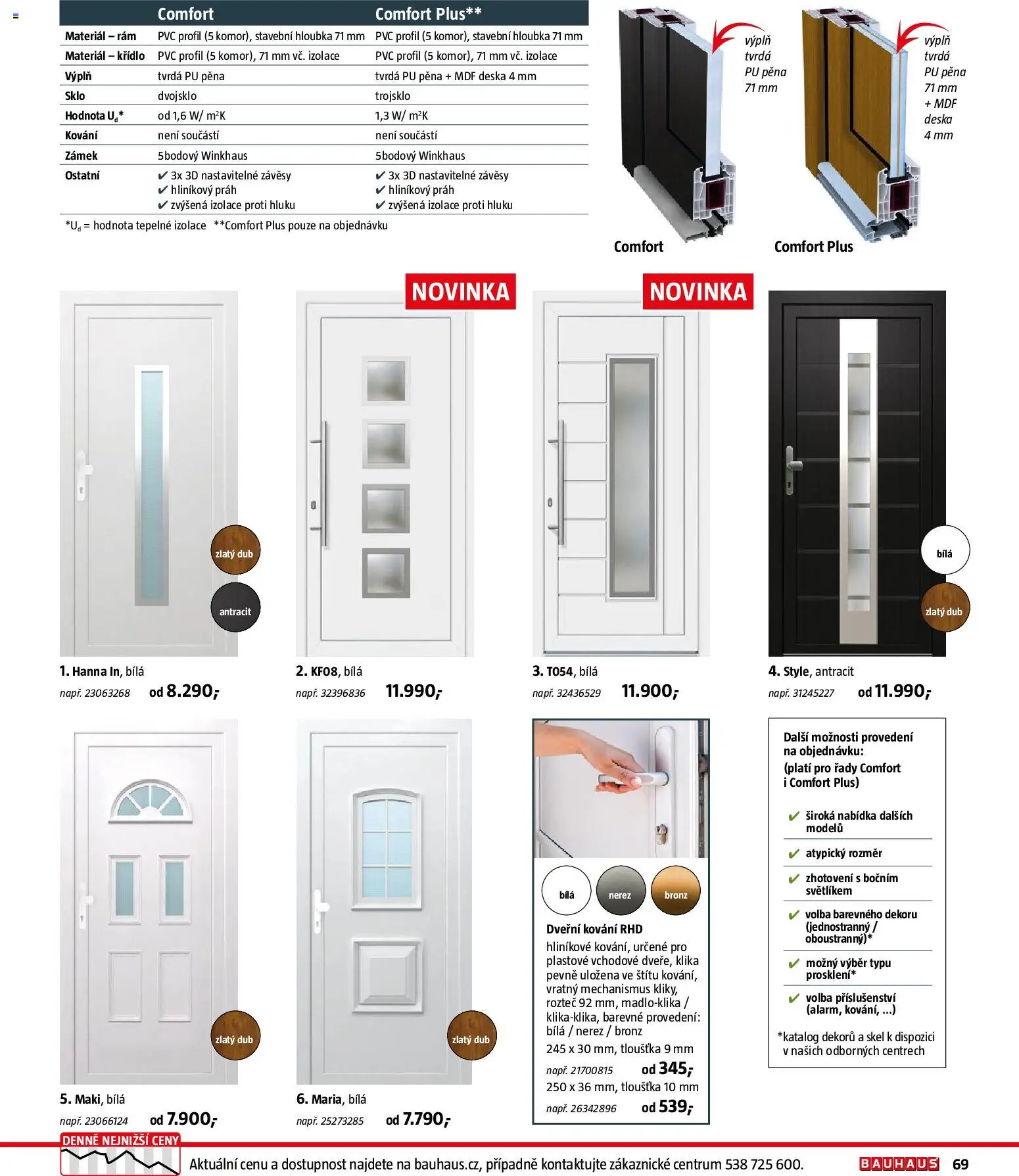 Bauhaus katalog Stavební prvky od 03.11.2025 | Strana: 69 | Produkty: Závěsy