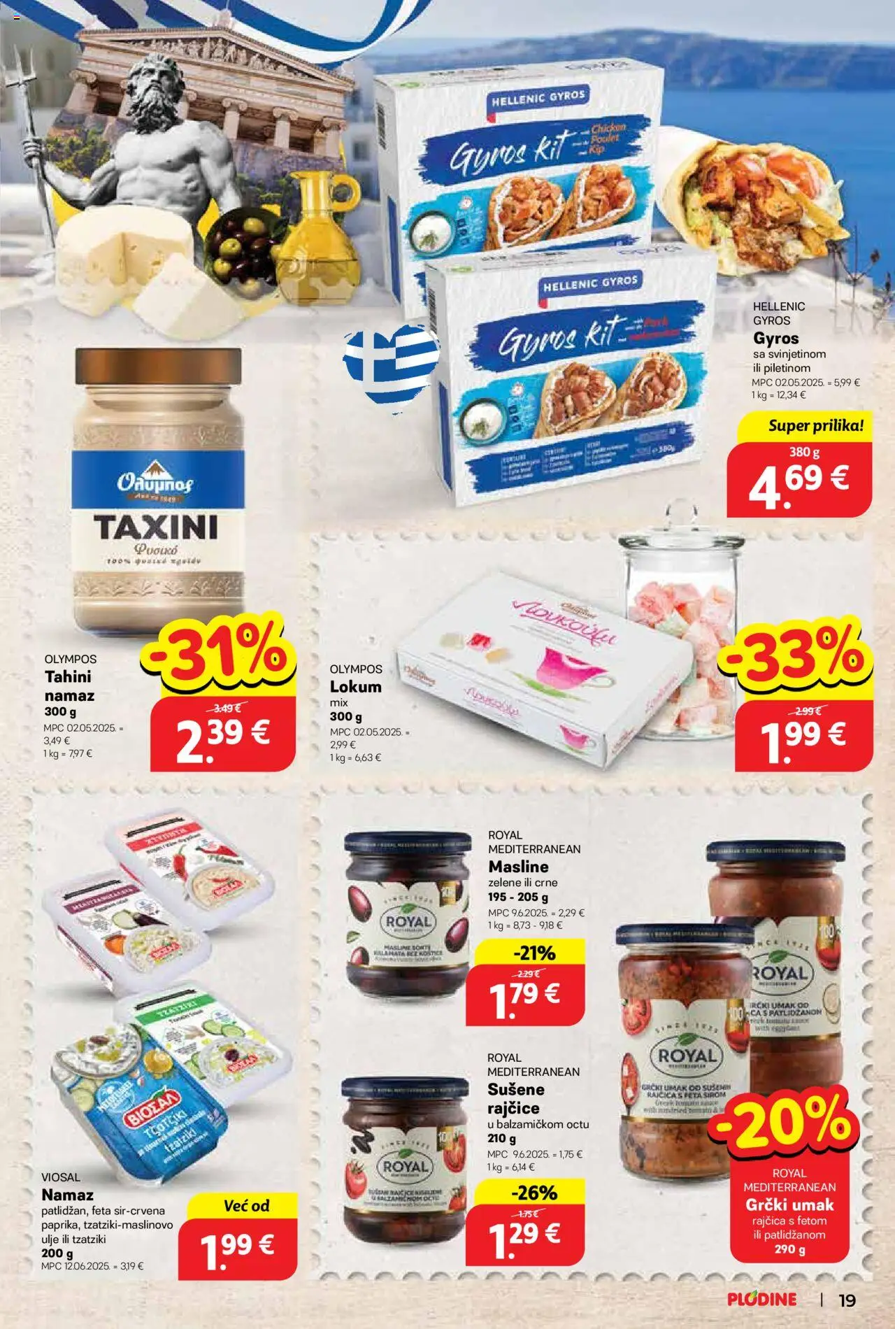 Plodine katalog | vrijedi od 18.06.2025 | Stranica: 19 | Proizvodi: Feta, Ulje, Rajčice, Umak