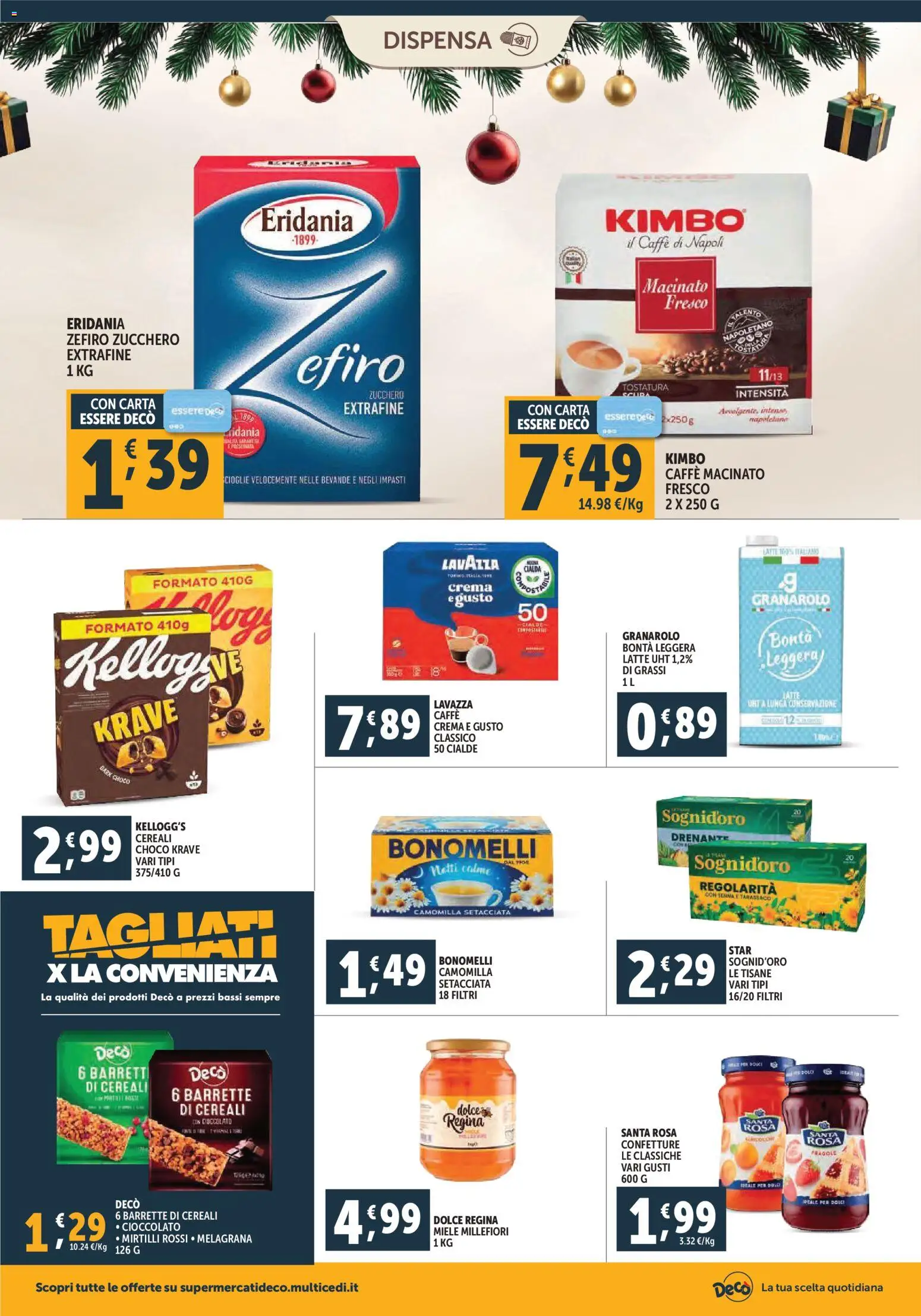 Volantino Decò del 02.12.2025 | Pagina: 14 | Prodotti: Crema, Caffè, Cioccolato, Macinato