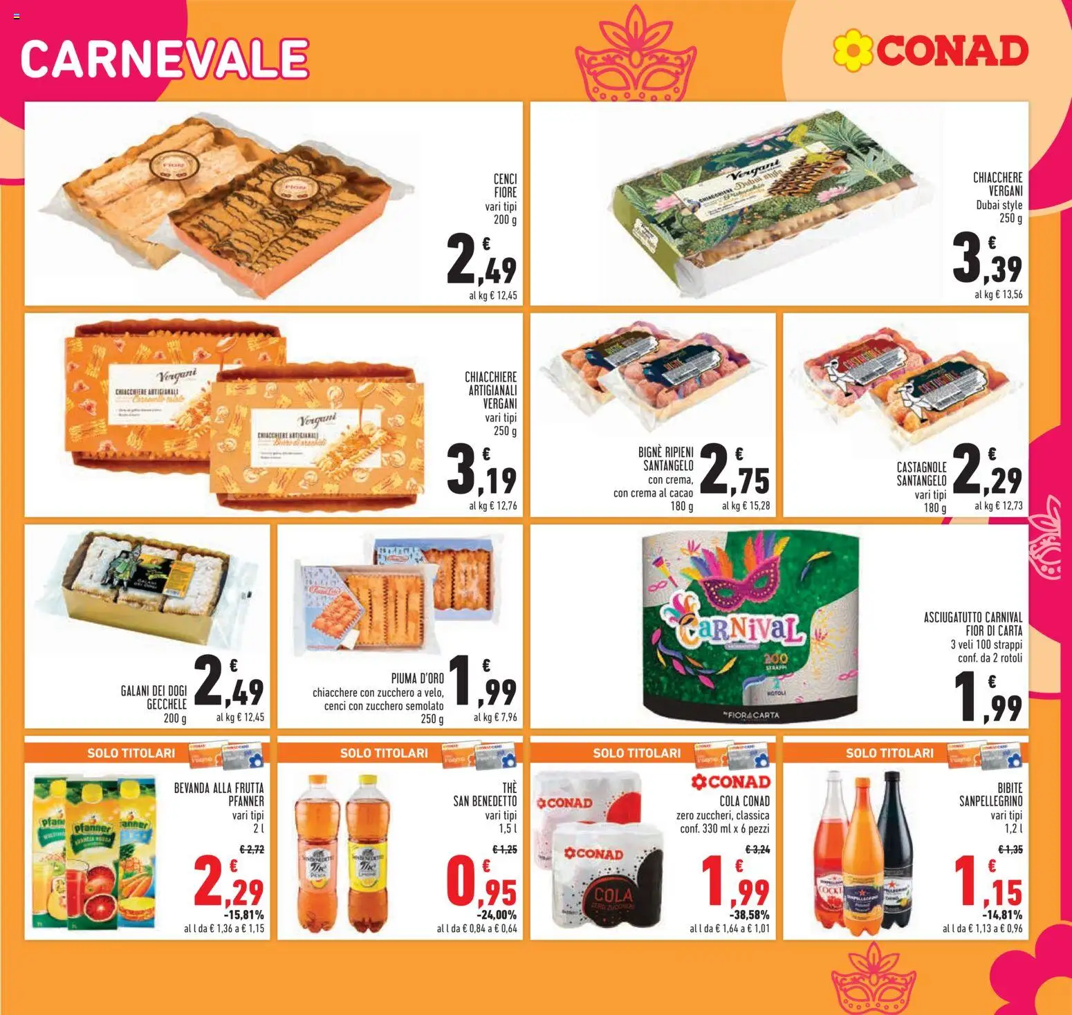 Volantino Conad del 29.01.2026 | Pagina: 17 | Prodotti: Frutta, Zucchero, The, Bibite