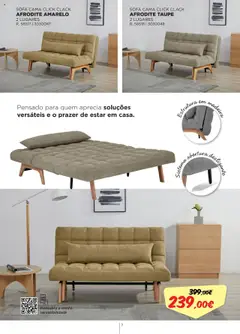 Pré-visualização Espaço Casa - Catálogo Kaliási - Sofás Camas válido de 21.07.2025 | Página: 7 | Produtos: Cama, Sofá