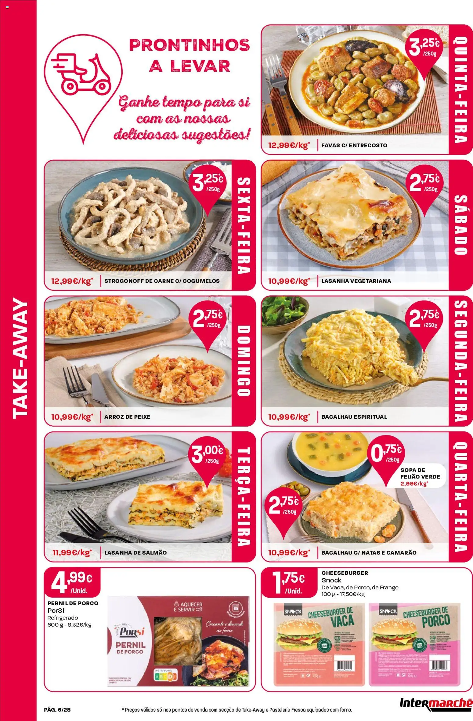 Intermarché Folheto Contact │ válido de 13.11.2025 | Página: 6 | Produtos: Favas, Pernil, Lasanha, Natas