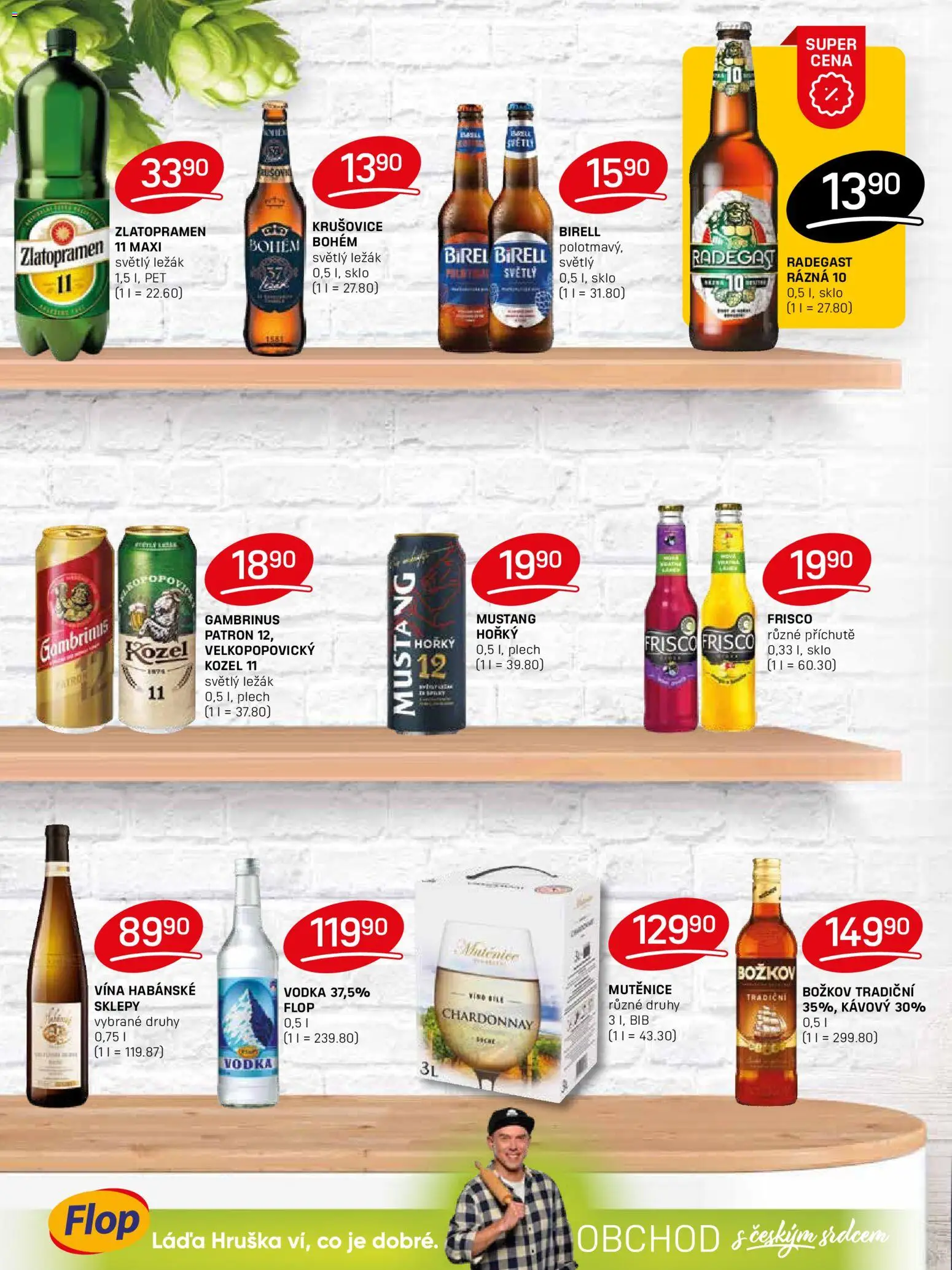 Flop leták od 29.10.2025 | Strana: 10 | Produkty: Frisco, Radegast, Krušovice, Božkov