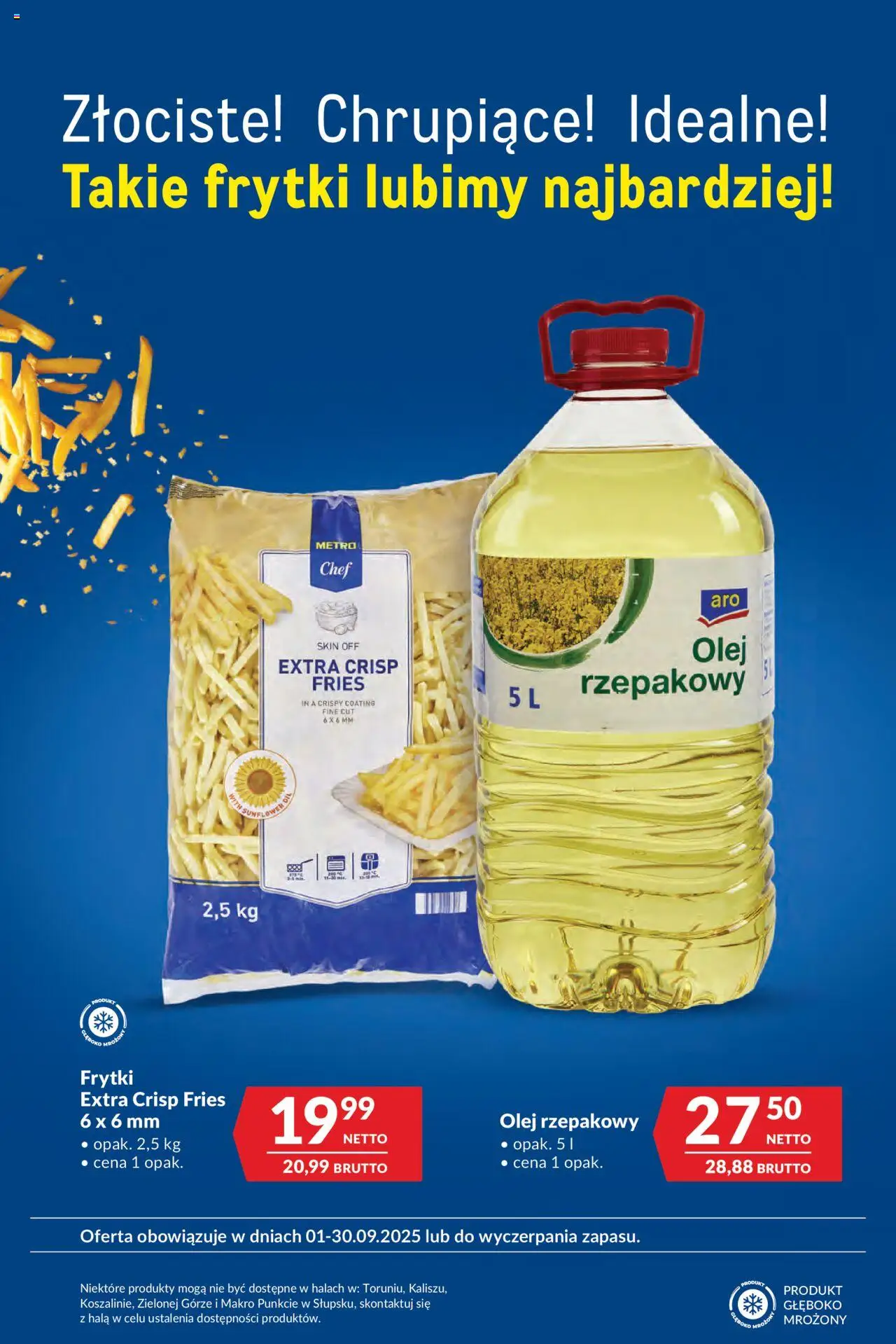 Makro Gazetka - Oferta dla gastronomii od 02.09.2025 | Strona: 2 | Produkty: Olej rzepakowy, Olej, Frytki