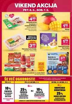 Mercator katalog akcije – veljaven od 05.03.2026 | Stran: 40 | Izdelki: Vložki, Baterije, Kos, Mango