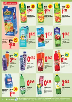 E.leclerc katalog akcije – veljaven od 29.10.2025 | Stran: 20 | Izdelki: Caj, Grenivka, Limona, Breskev