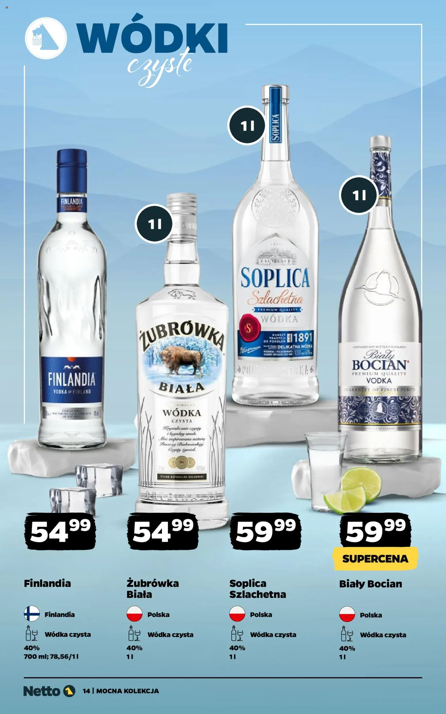 Netto gazetka - Alkohole mocne od 19.01.2026 | Strona: 14 | Produkty: Żubrówka, Vodka, Wódka